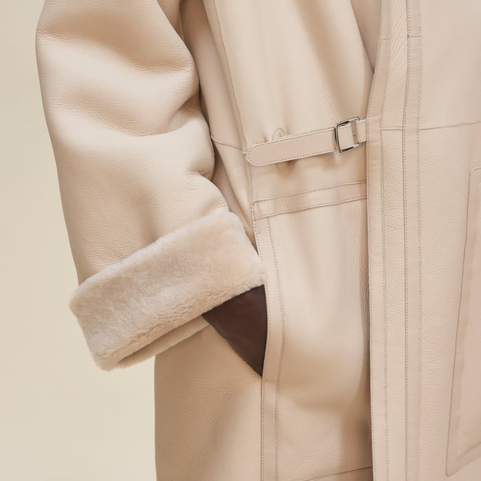 Beige Glaise Reversible Coat