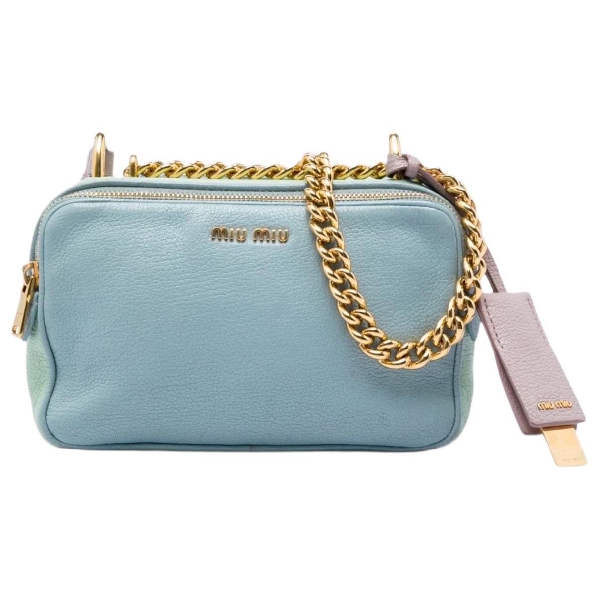 Madras leather bag