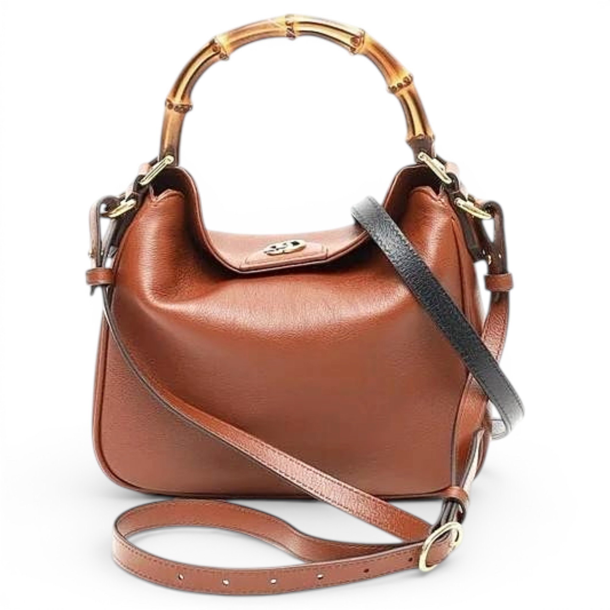 Bamboo leather handbag