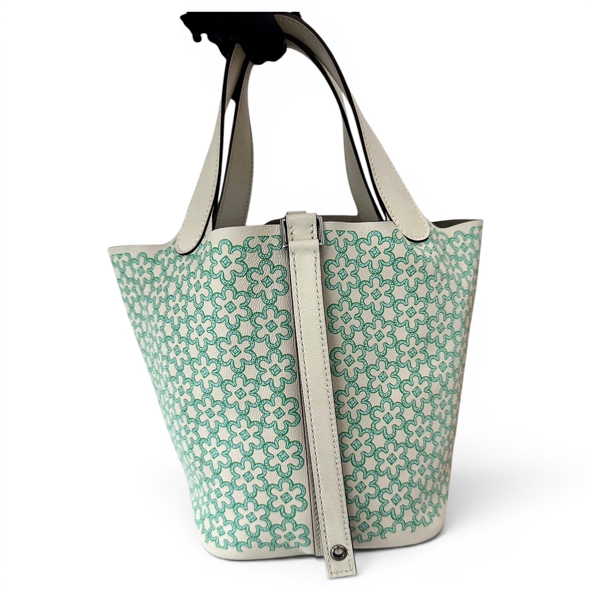 Picotin leather tote