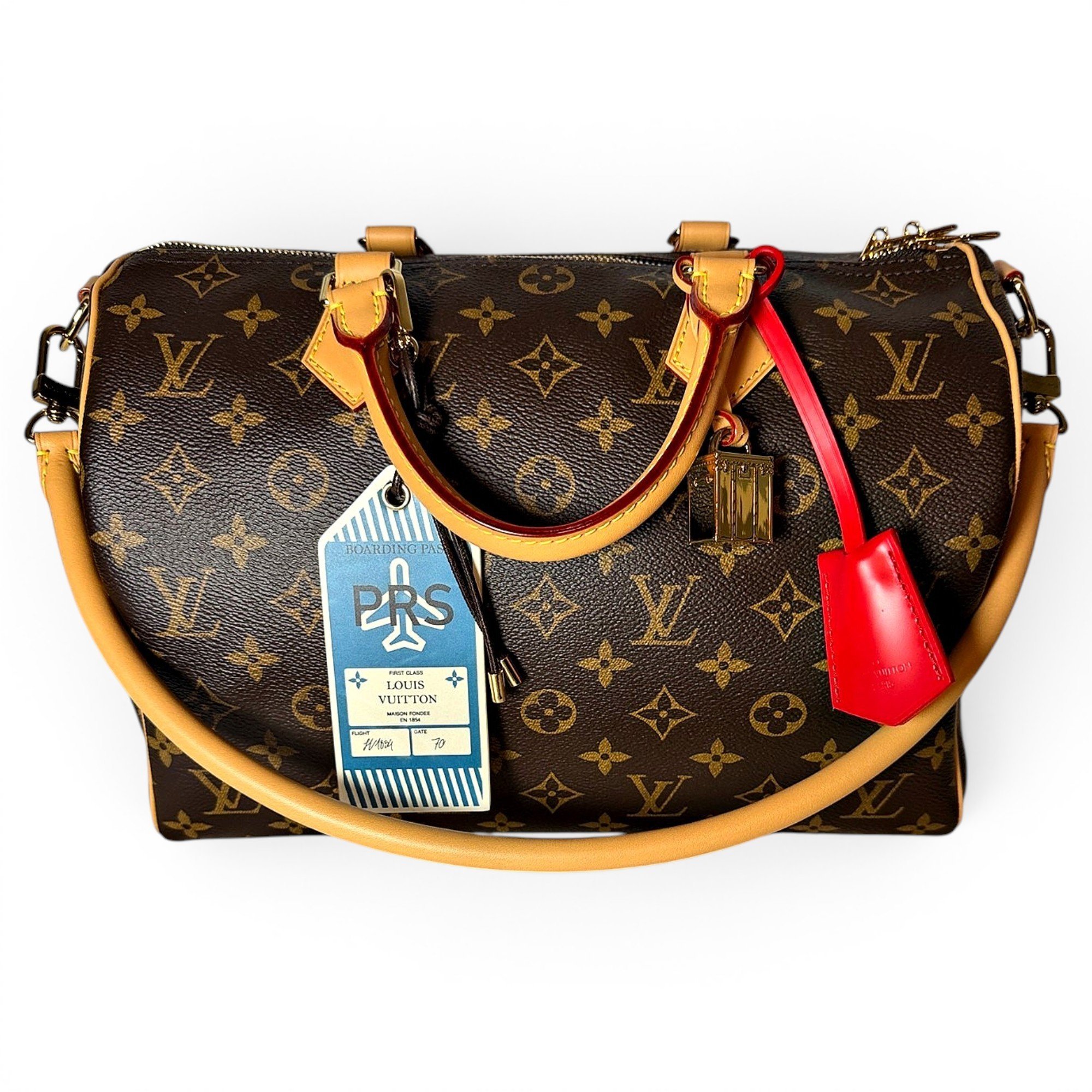 Speedy leather handbag