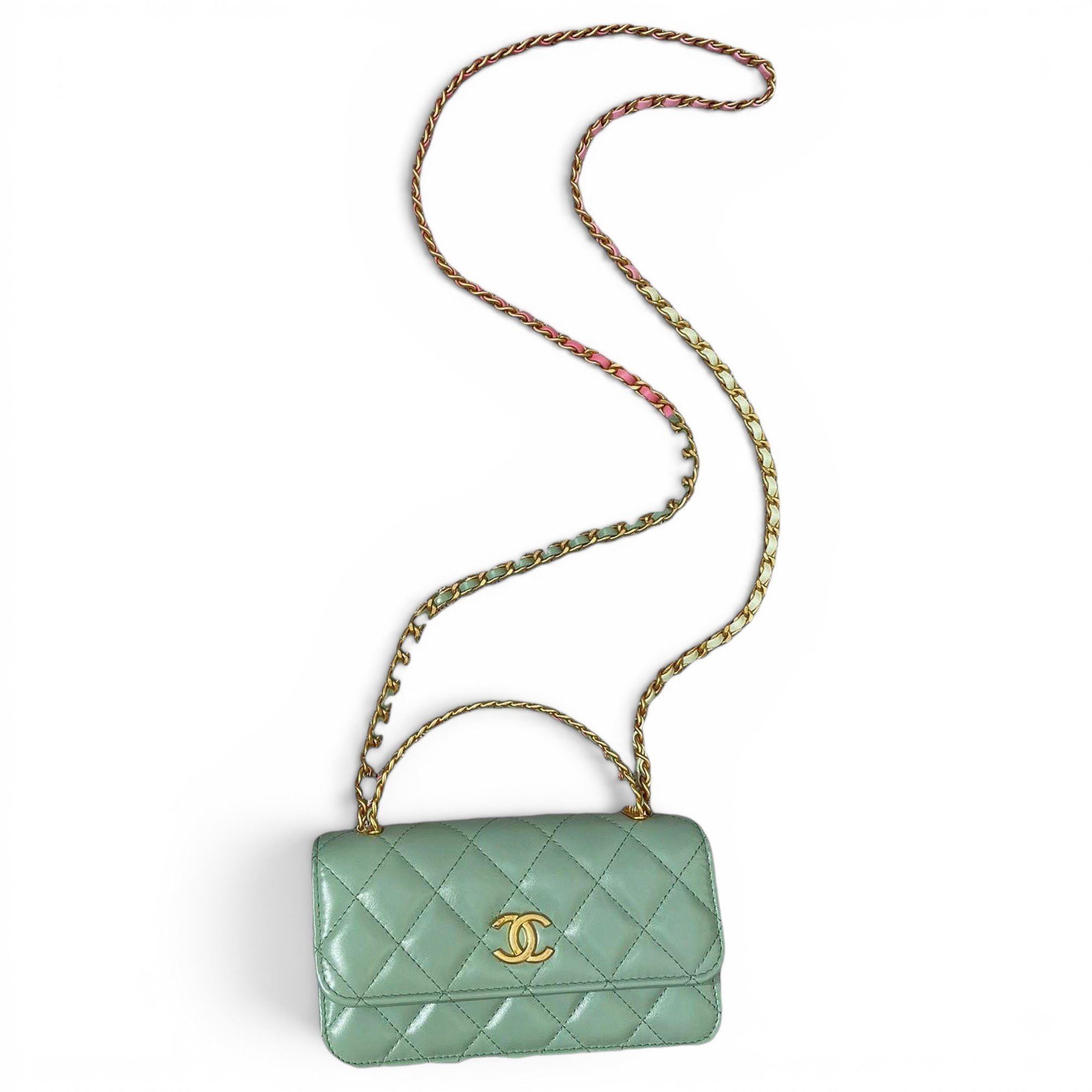 Trendy CC Flap leather handbag