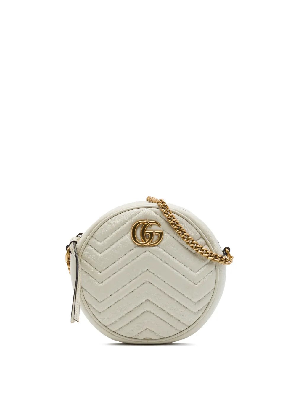 2016-2026 Mini GG Marmont Matelasse Calfskin Round crossbody bag