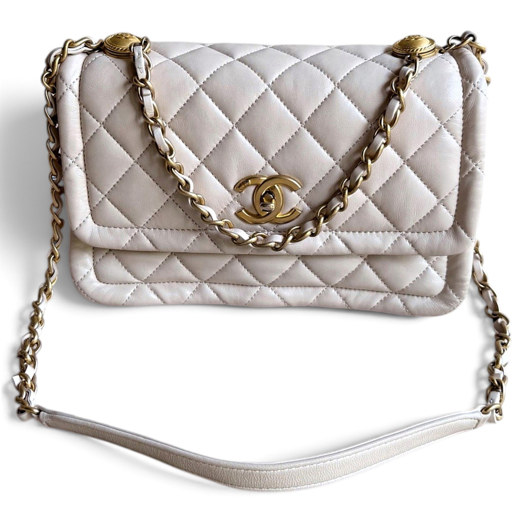 Coco Luxe leather handbag