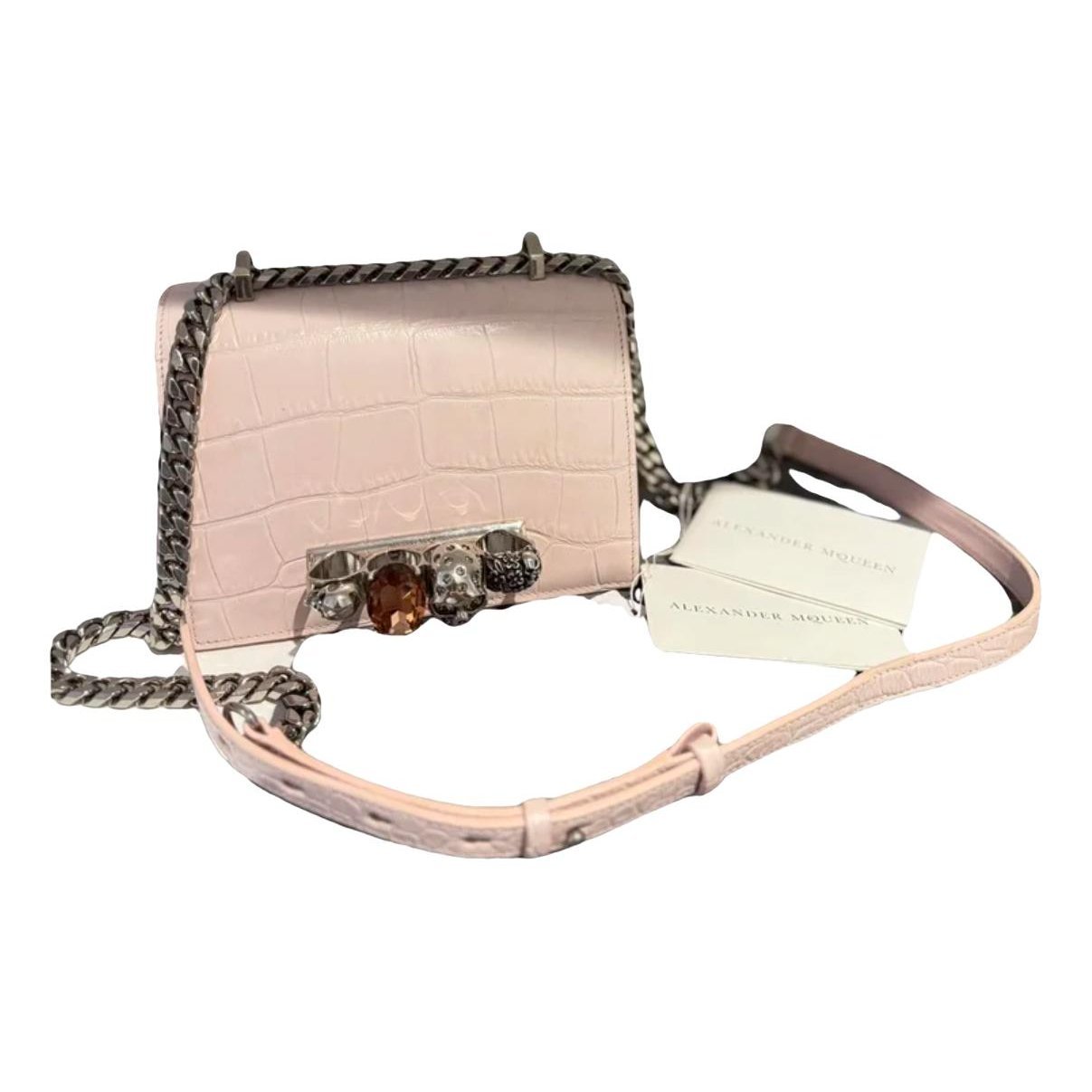 Alexander McQueen Knuckle leather handbag