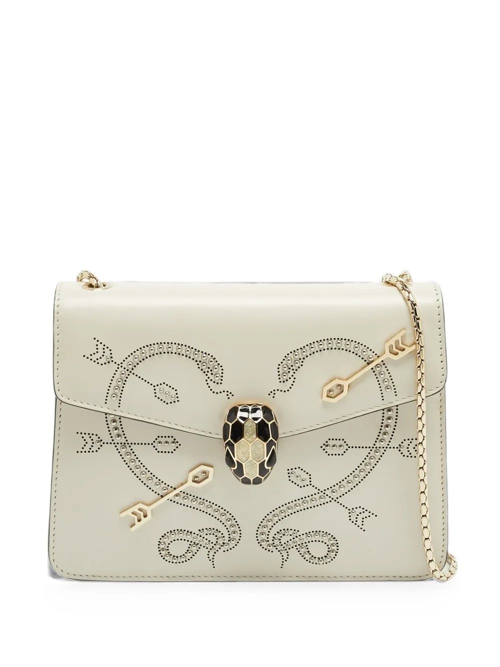 small Pop Heart Serpenti Forever leather shoulder bag
