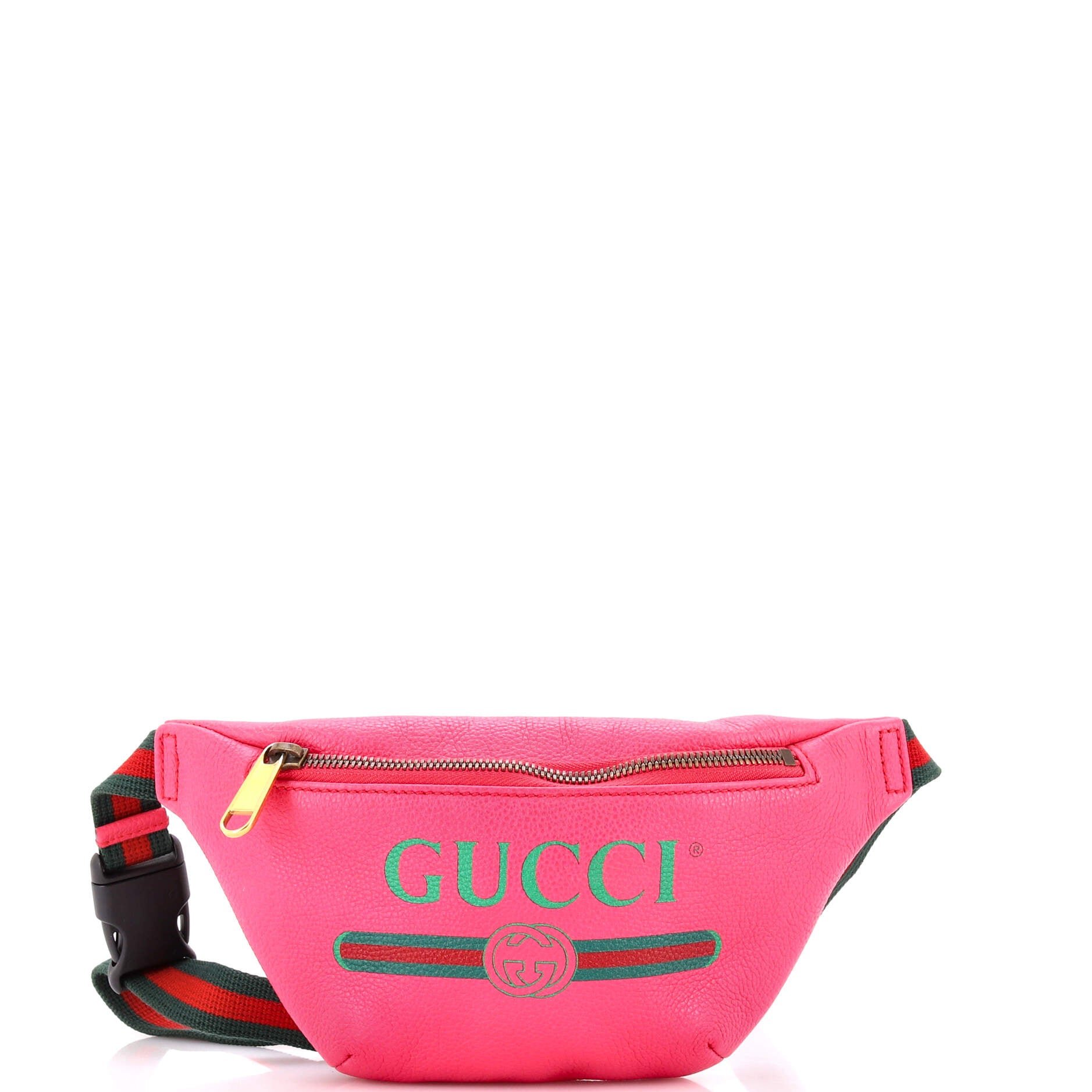 Logo Belt Bag Printed Leather Small