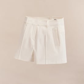 Double cotton twill shorts