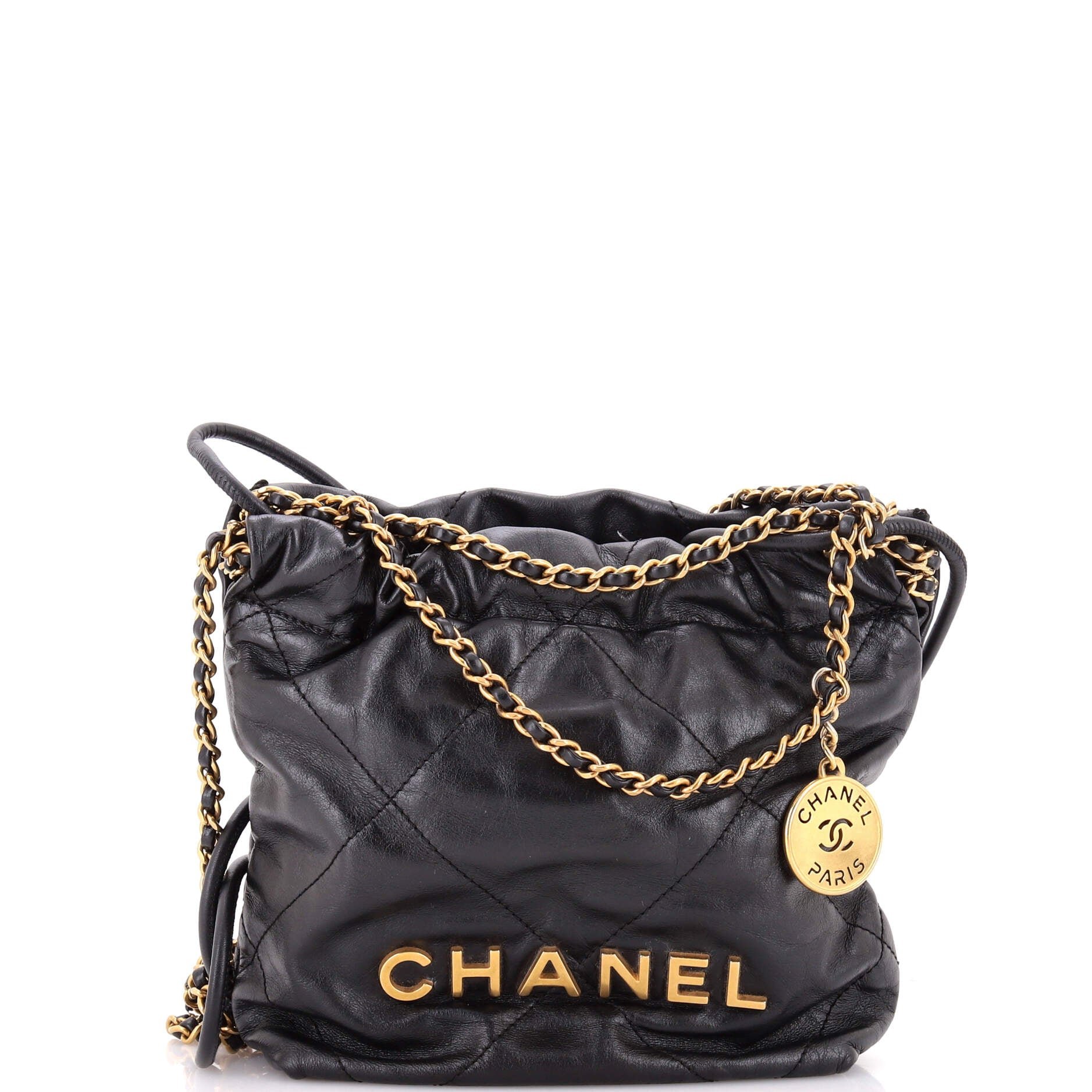 22 Chain Hobo Quilted Calfskin Mini
