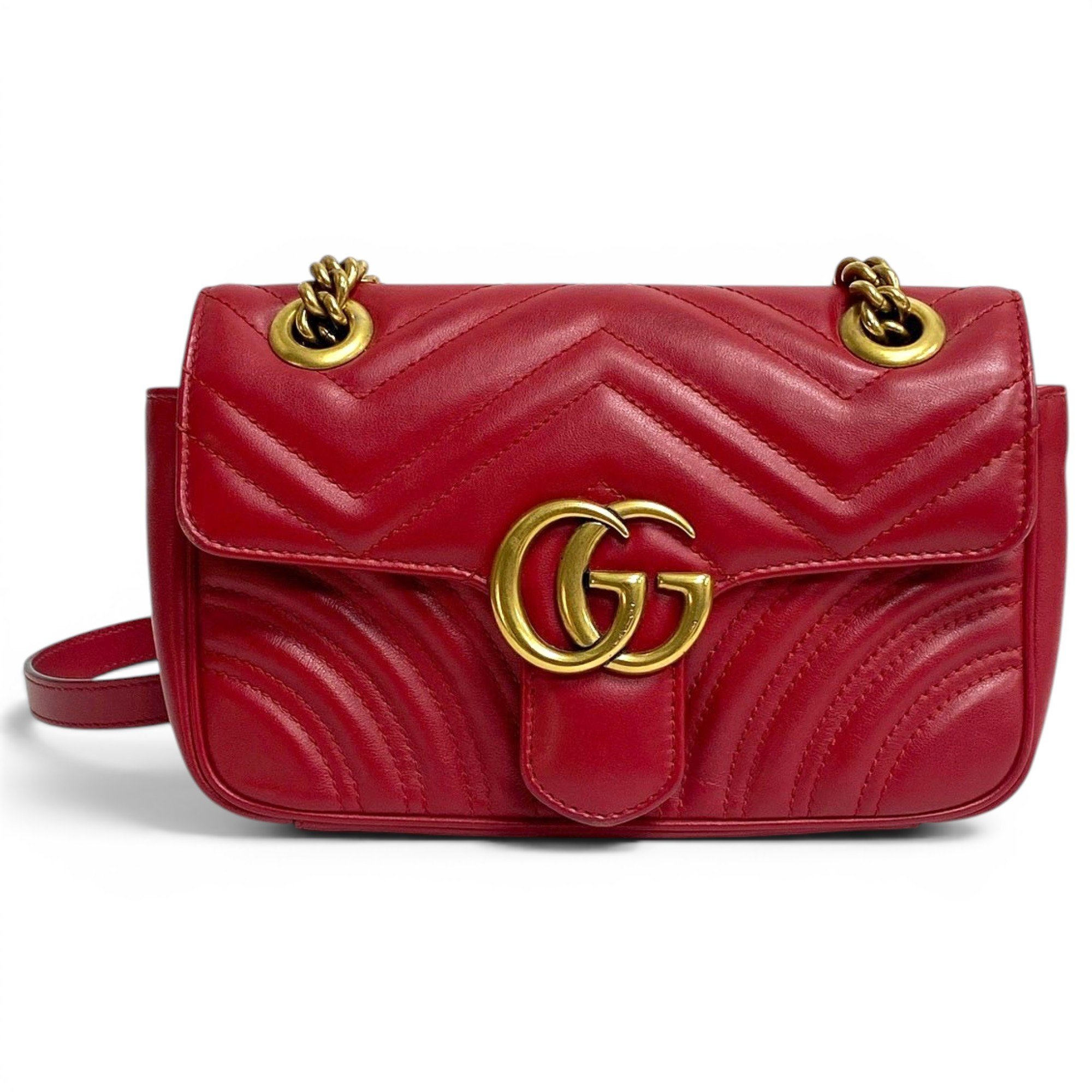 GG Marmont Flap leather handbag