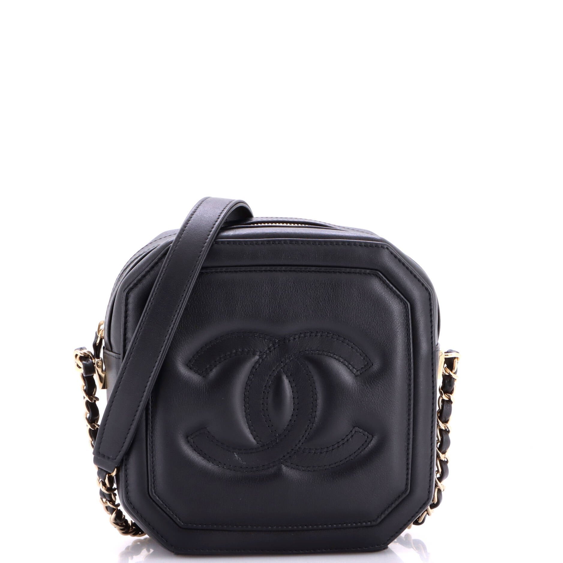 Timeless CC Octagon Camera Case Quilted Lambskin Mini