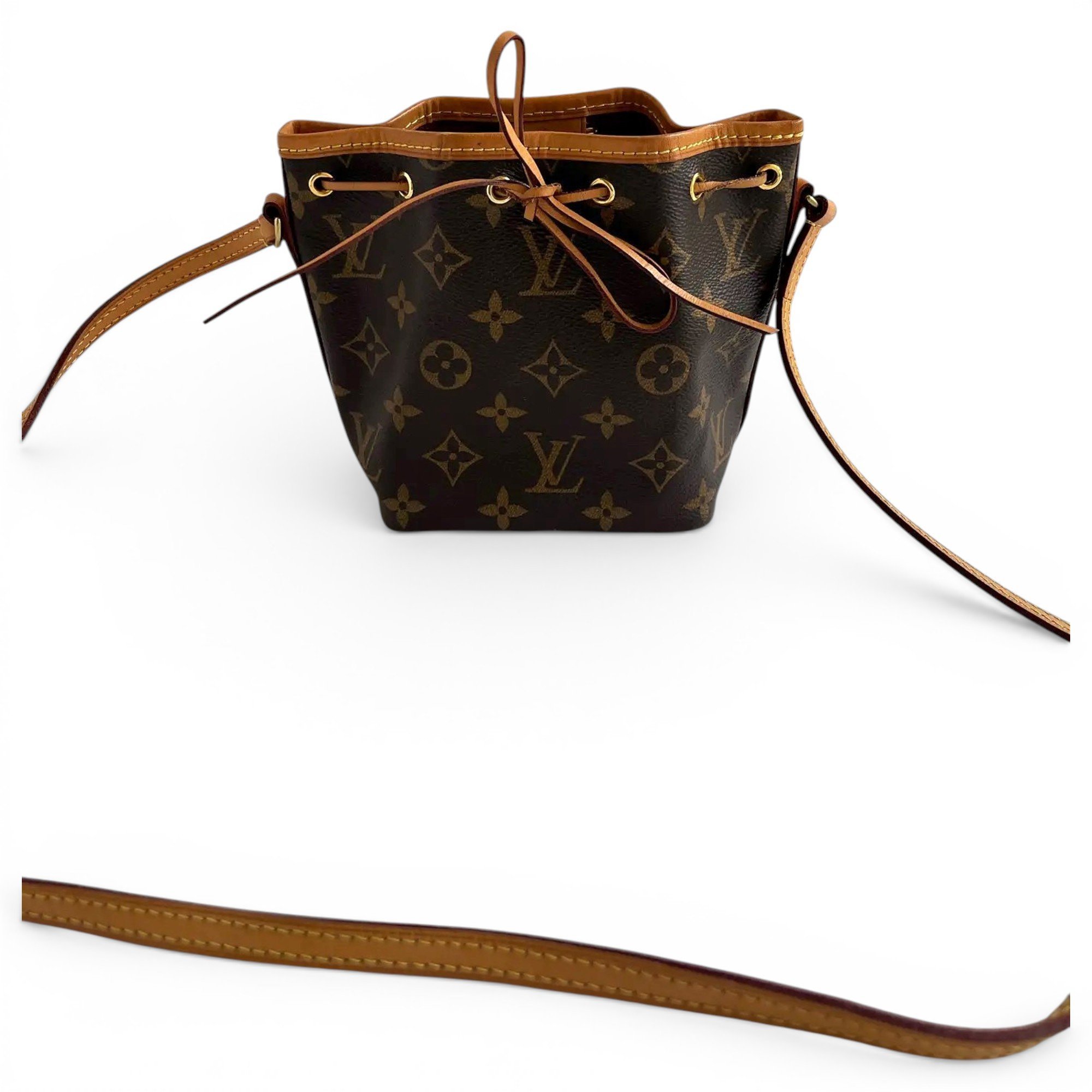 Nano Noé vinyl crossbody bag
