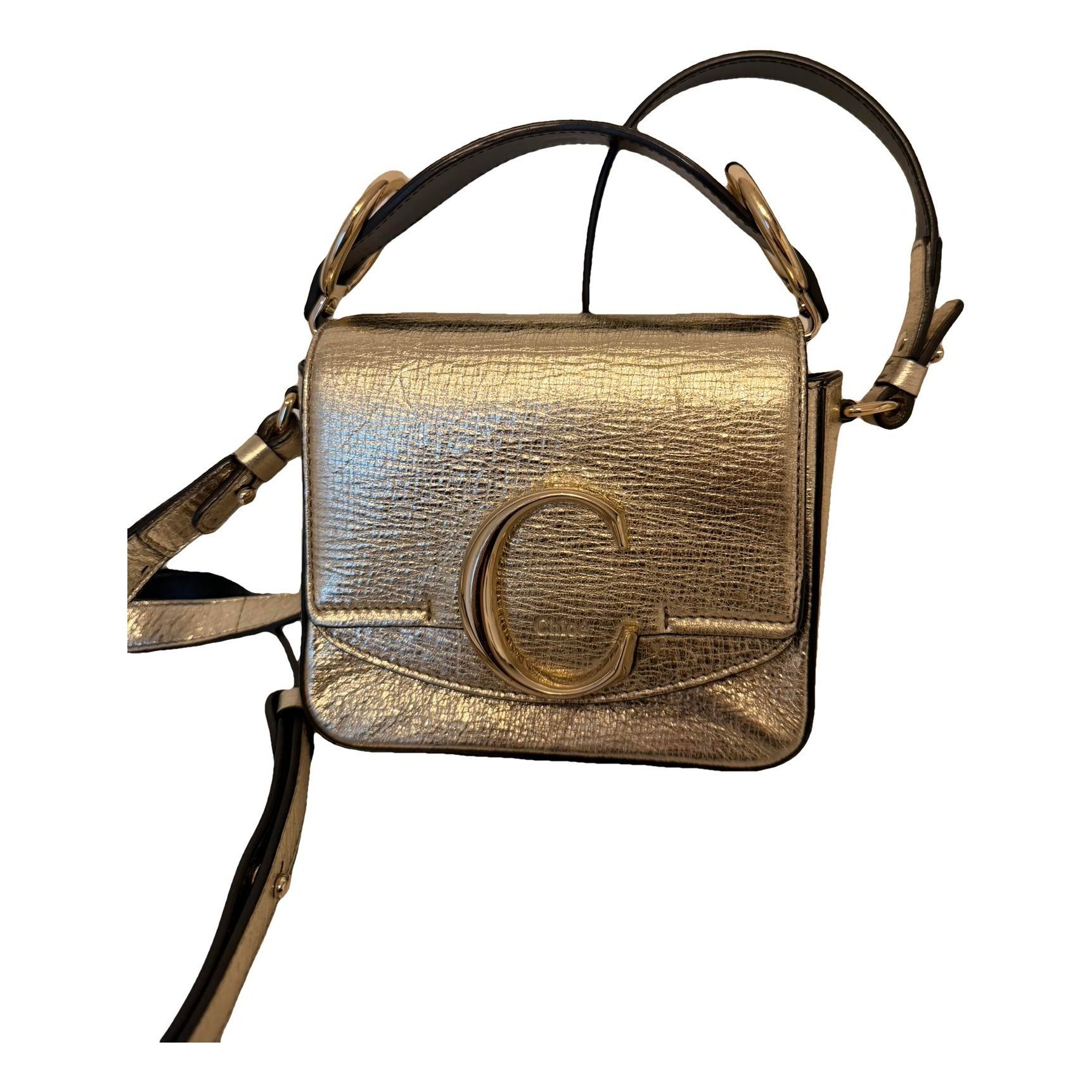 C leather handbag