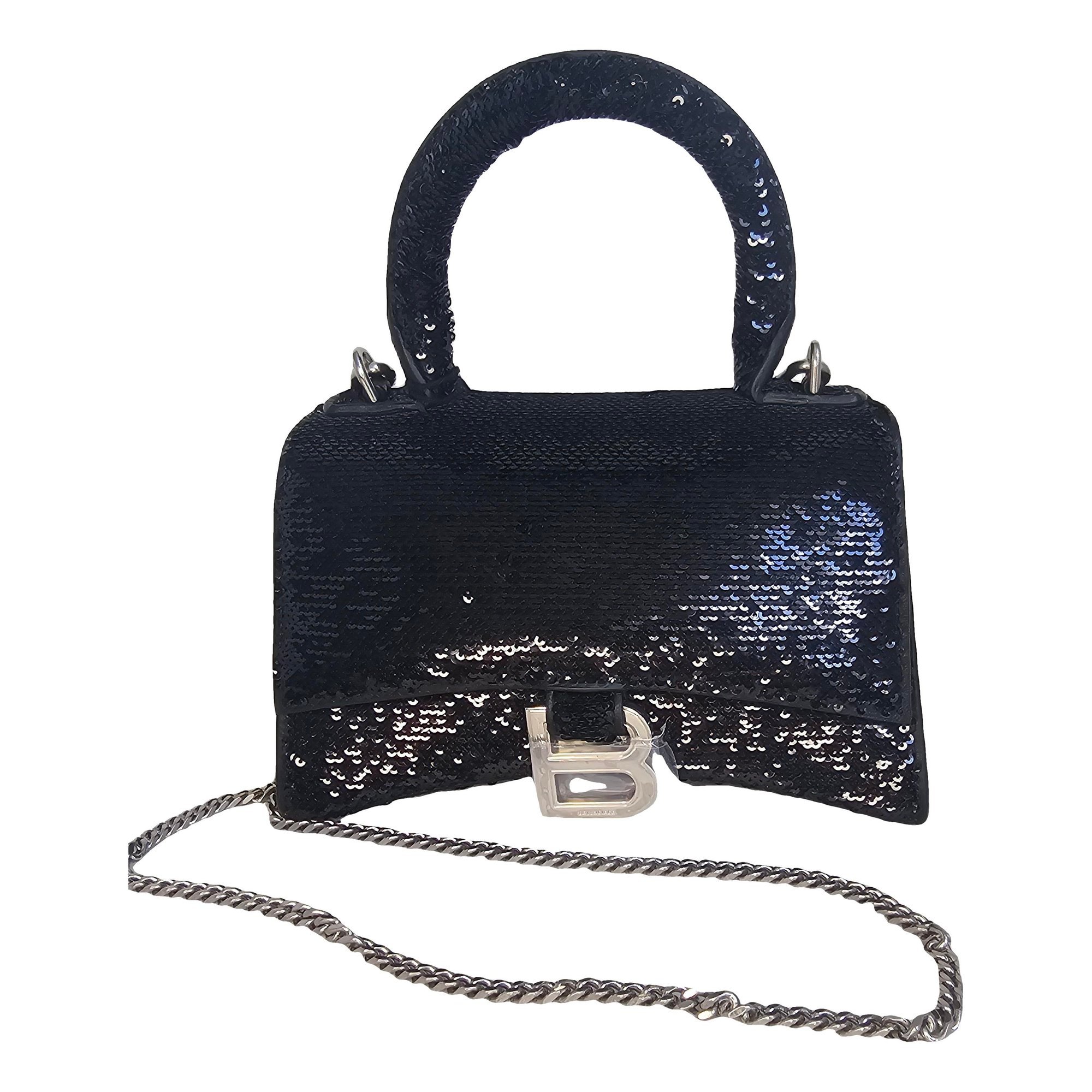Hourglass glitter crossbody bag