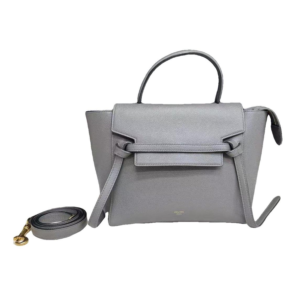 Belt leather handbag