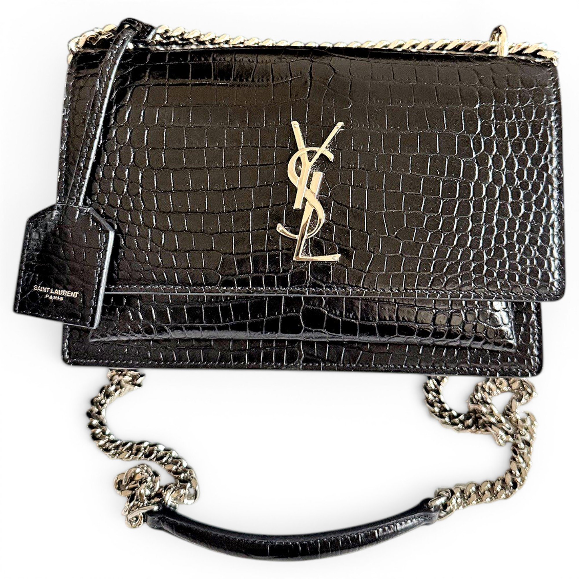 Sunset leather handbag