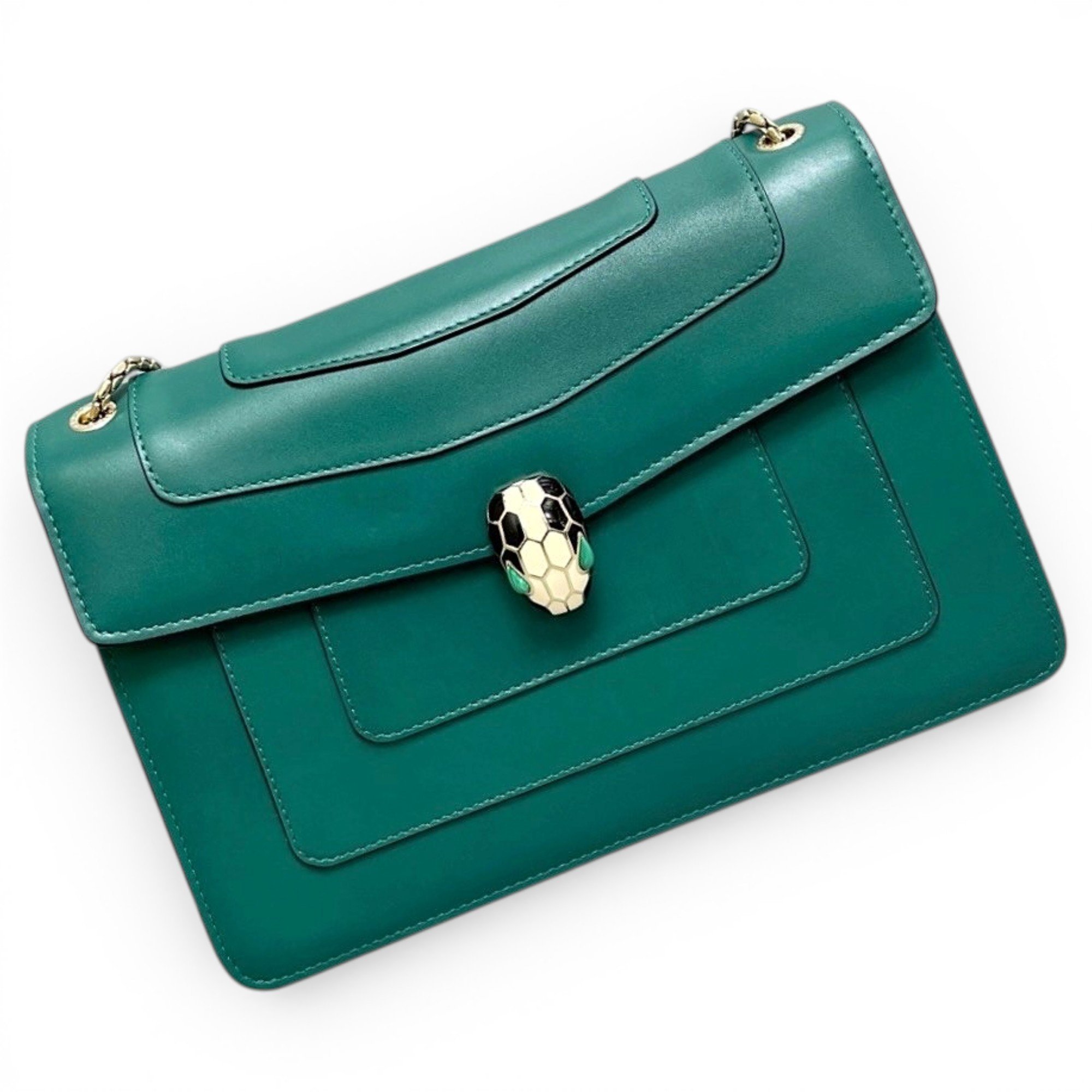 Bvlgari Serpenti leather handbag