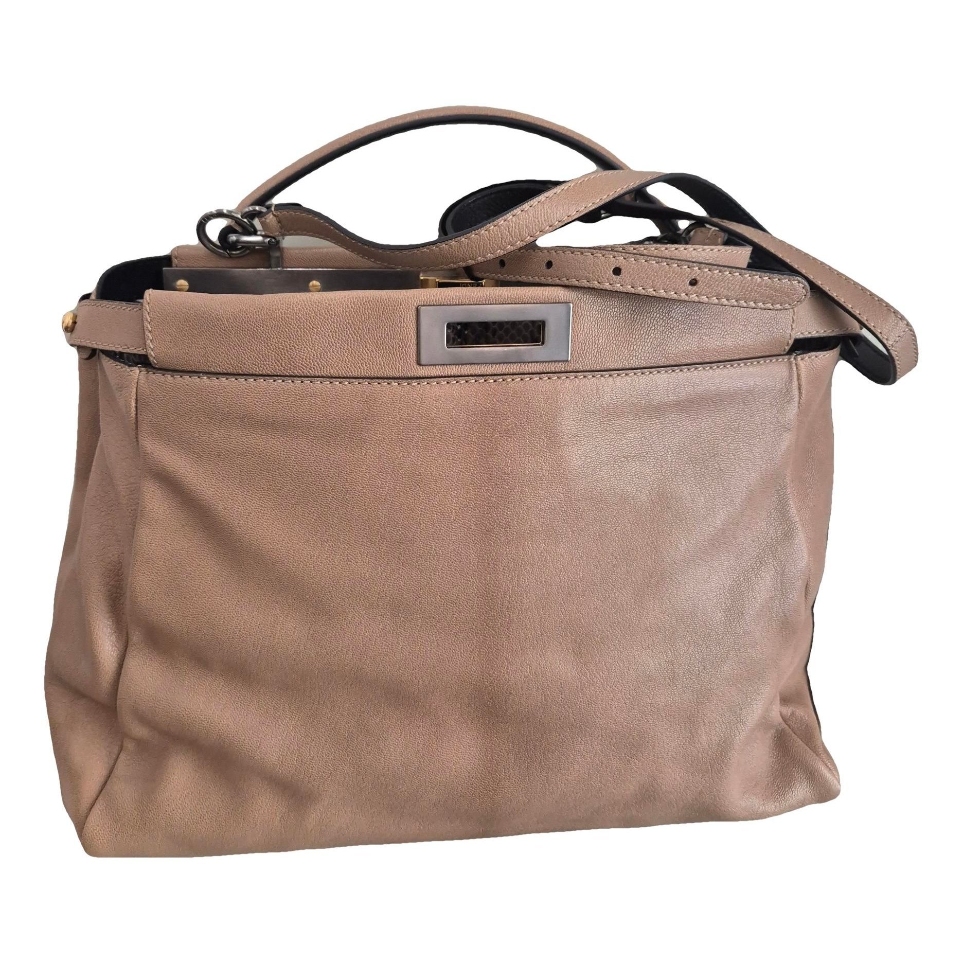 Peekaboo leather handbag