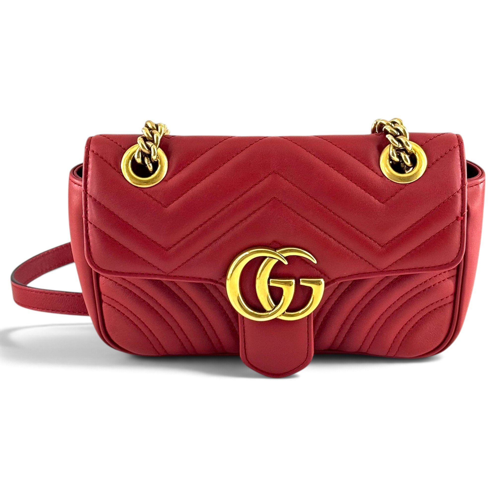 GG Marmont Flap leather crossbody bag