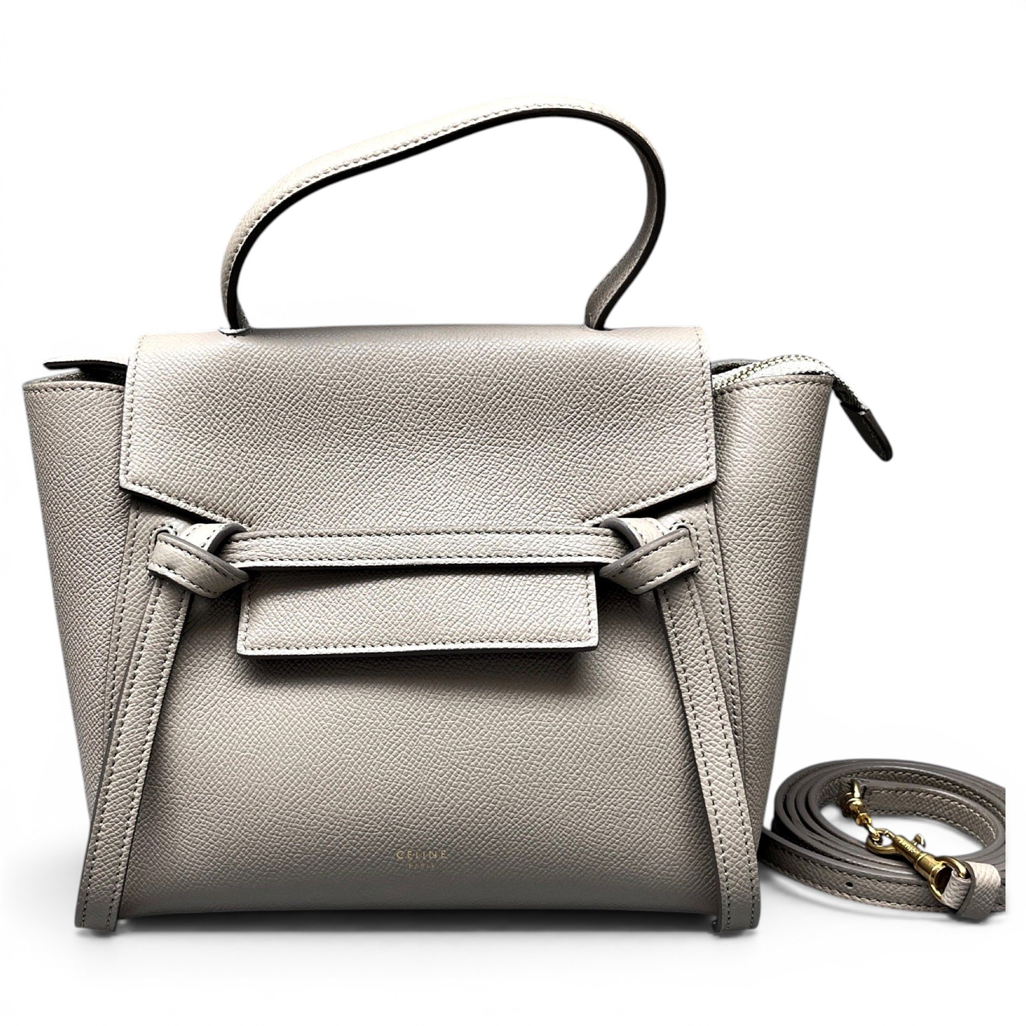 Belt leather handbag