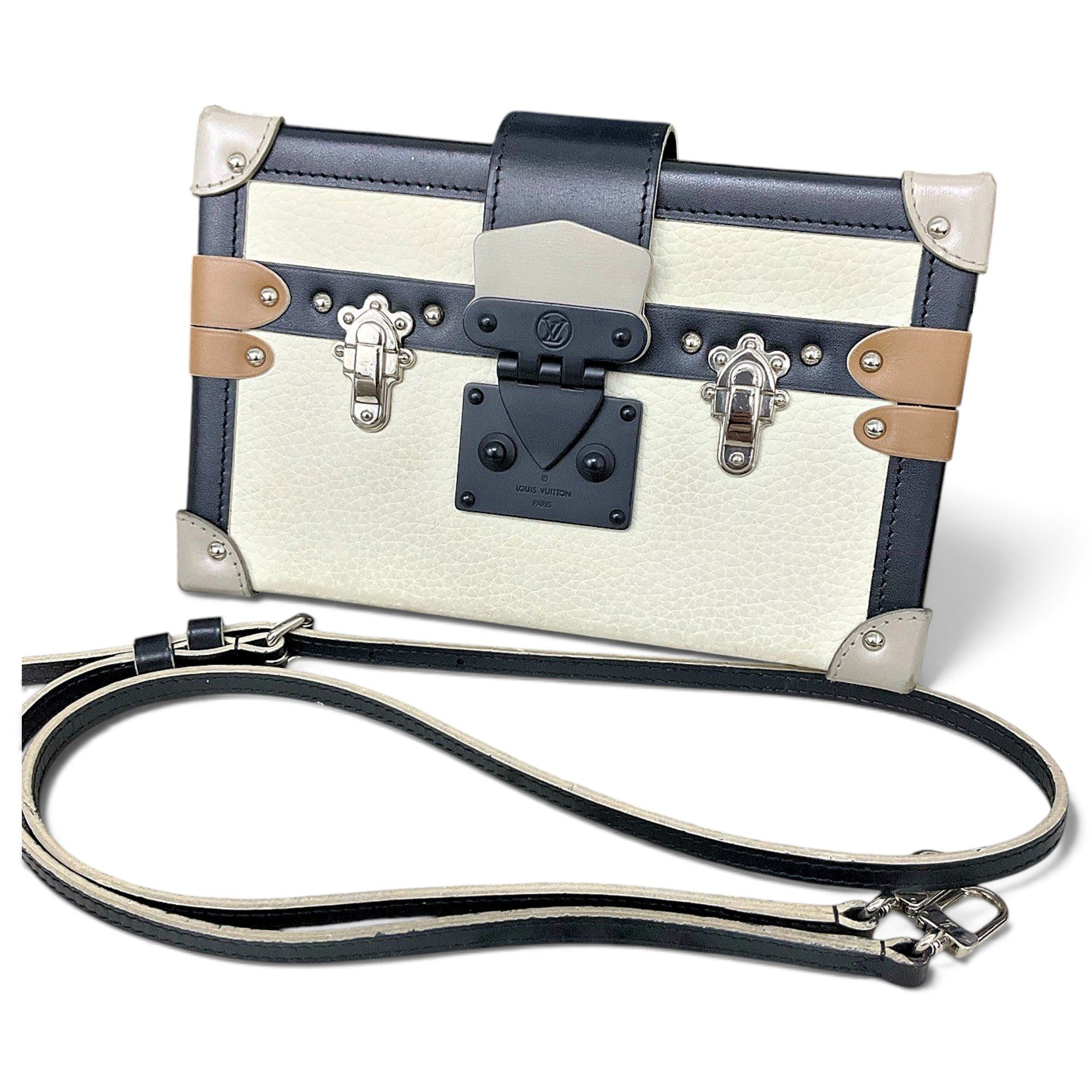 Petite Malle leather handbag