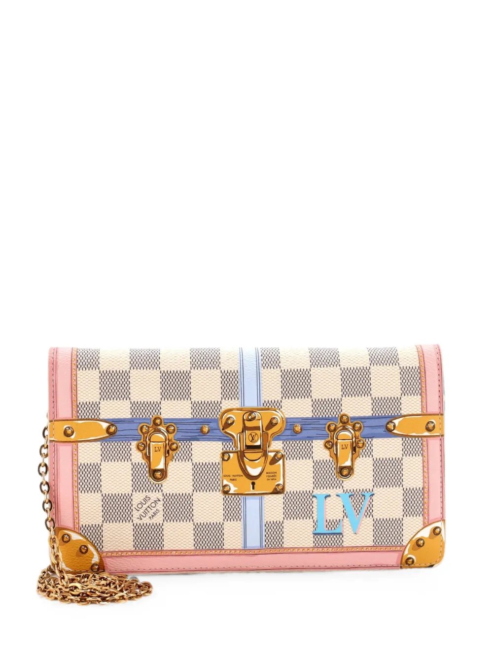 Weekend Pochette Limited Edition Damier Summer Trunks clutch bag
