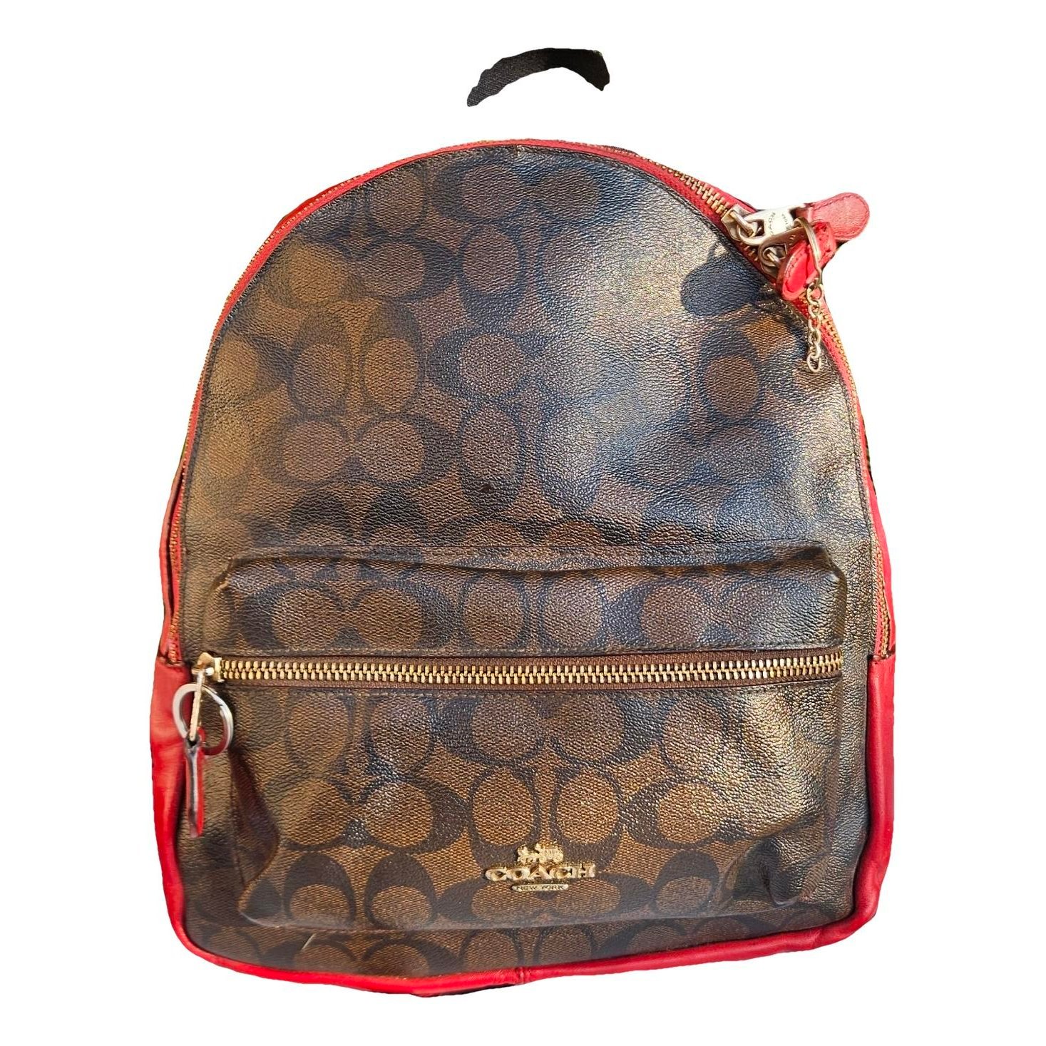 Campus leather backpack