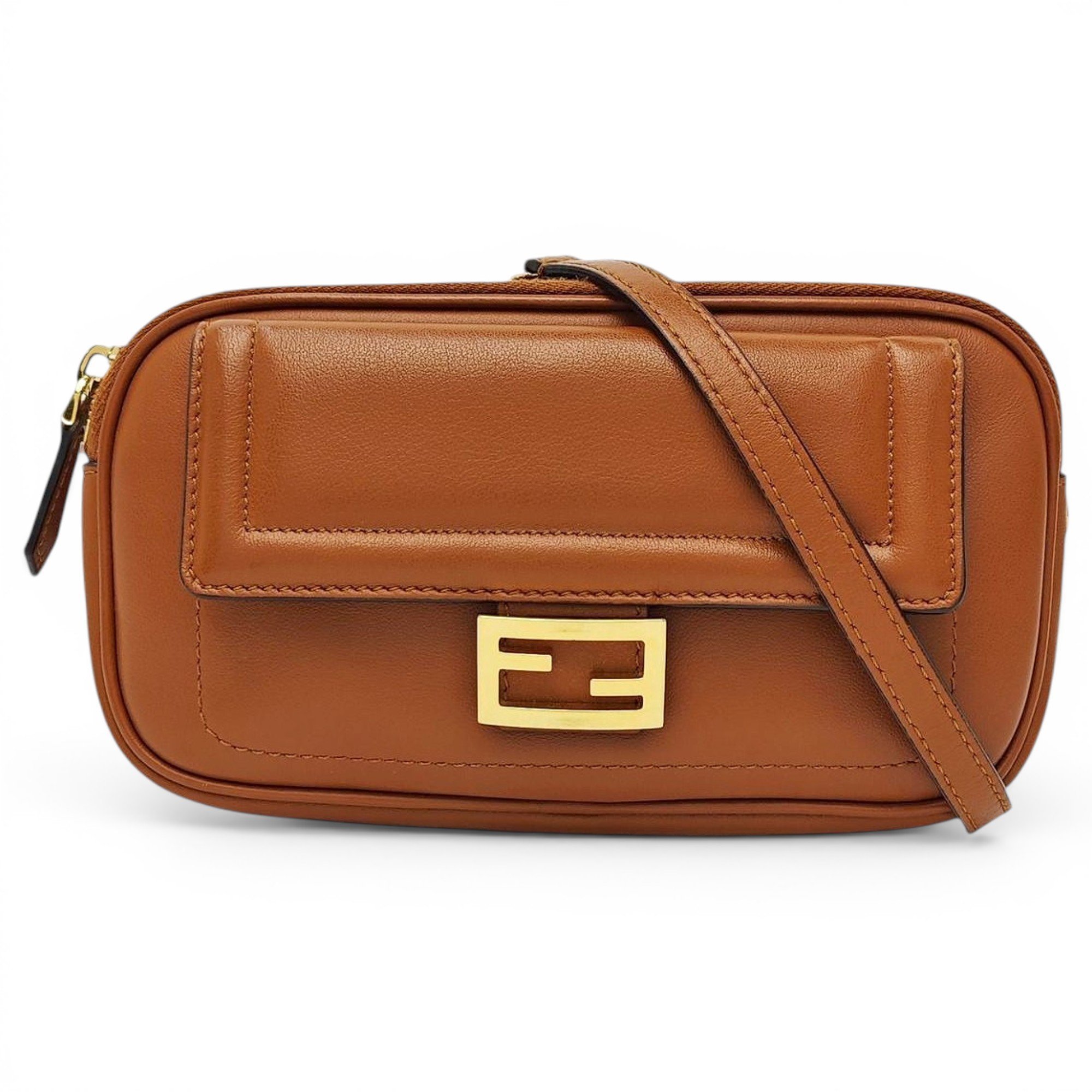 Baguette leather handbag