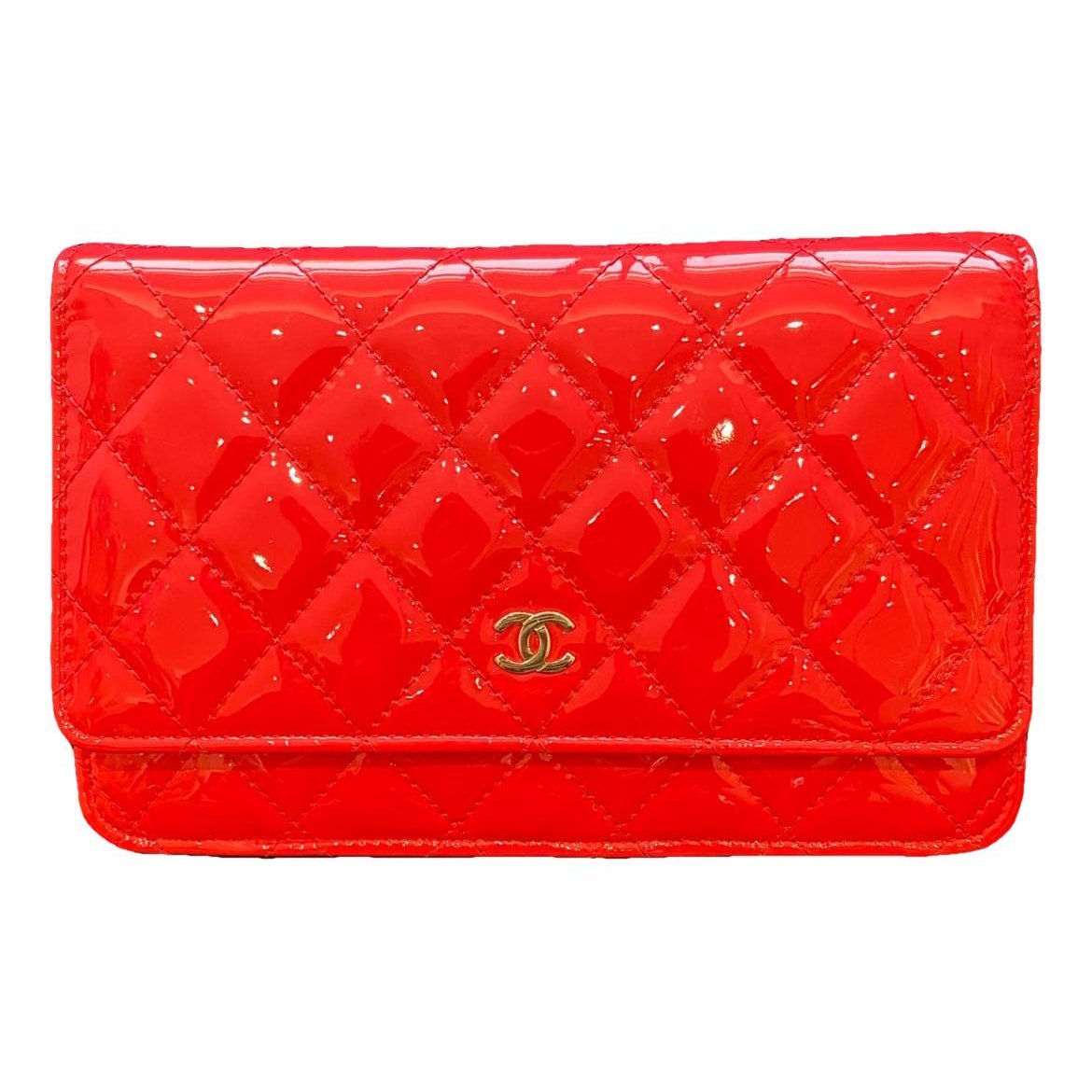 Wallet On Chain Timeless/Classique patent leather crossbody bag
