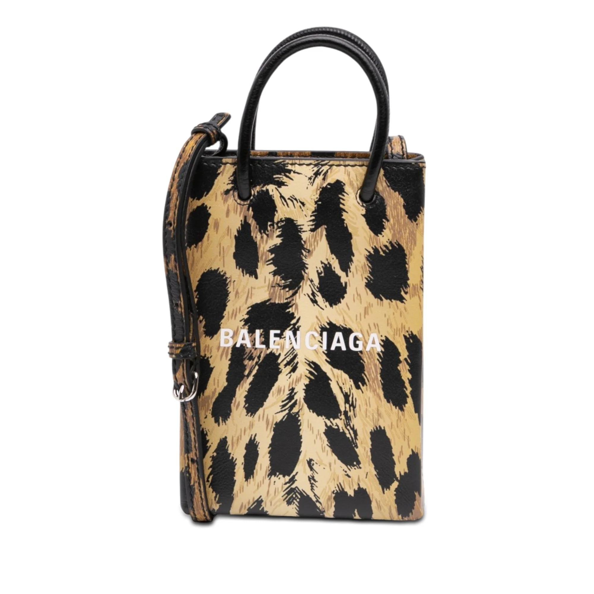 Shopping Phone Holder pony-style calfskin handbag