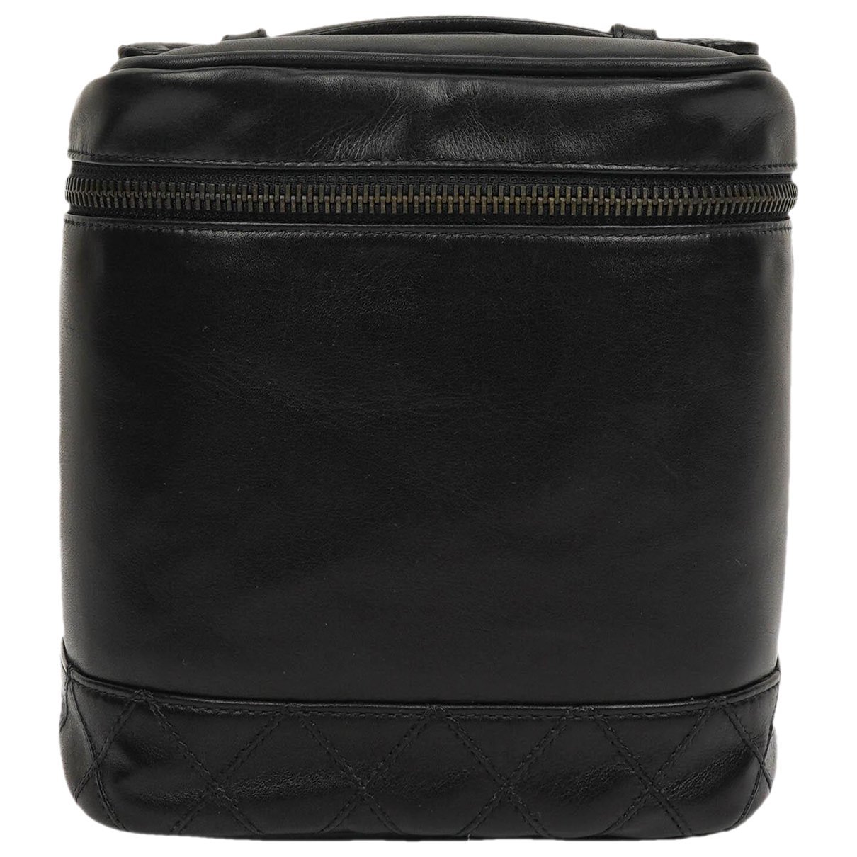 Vanity leather handbag
