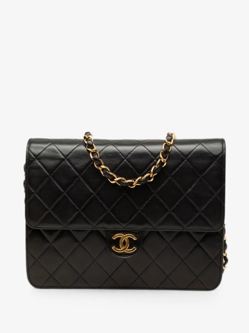1994-1996 Medium CC Quilted Lambskin Single Flap shoulder bag