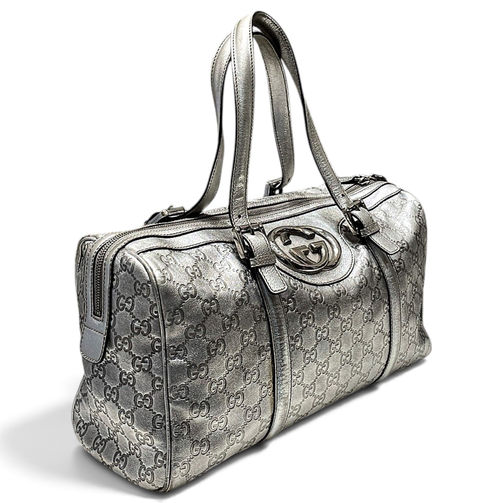 Dialux Britt leather bowling bag