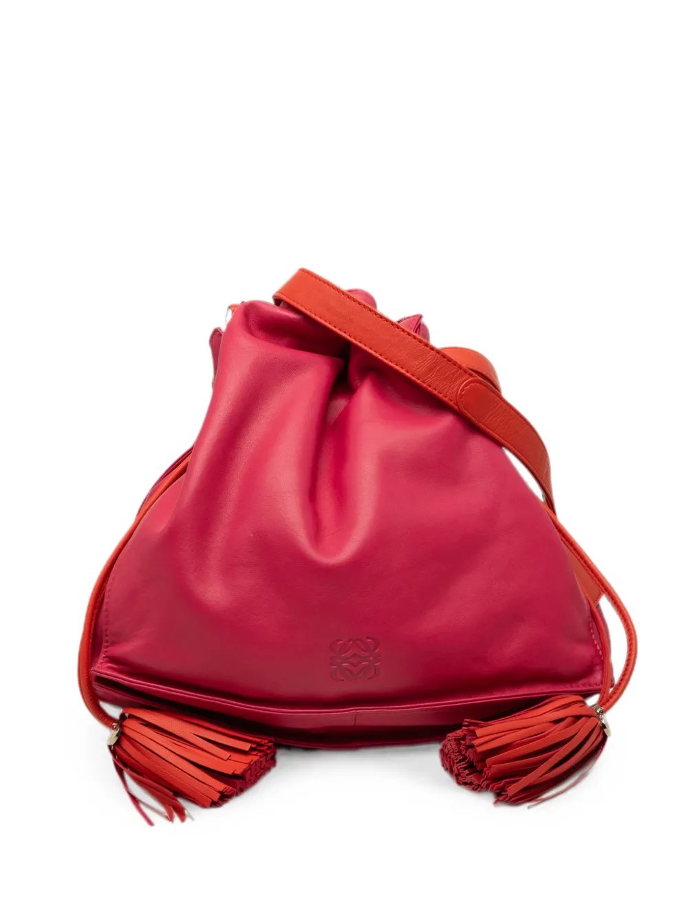 2012 Bicolor Nappa Flamenco Tassel 30 crossbody bag