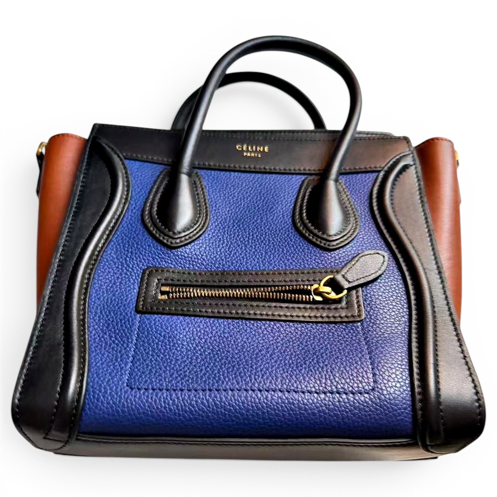 Luggage leather handbag