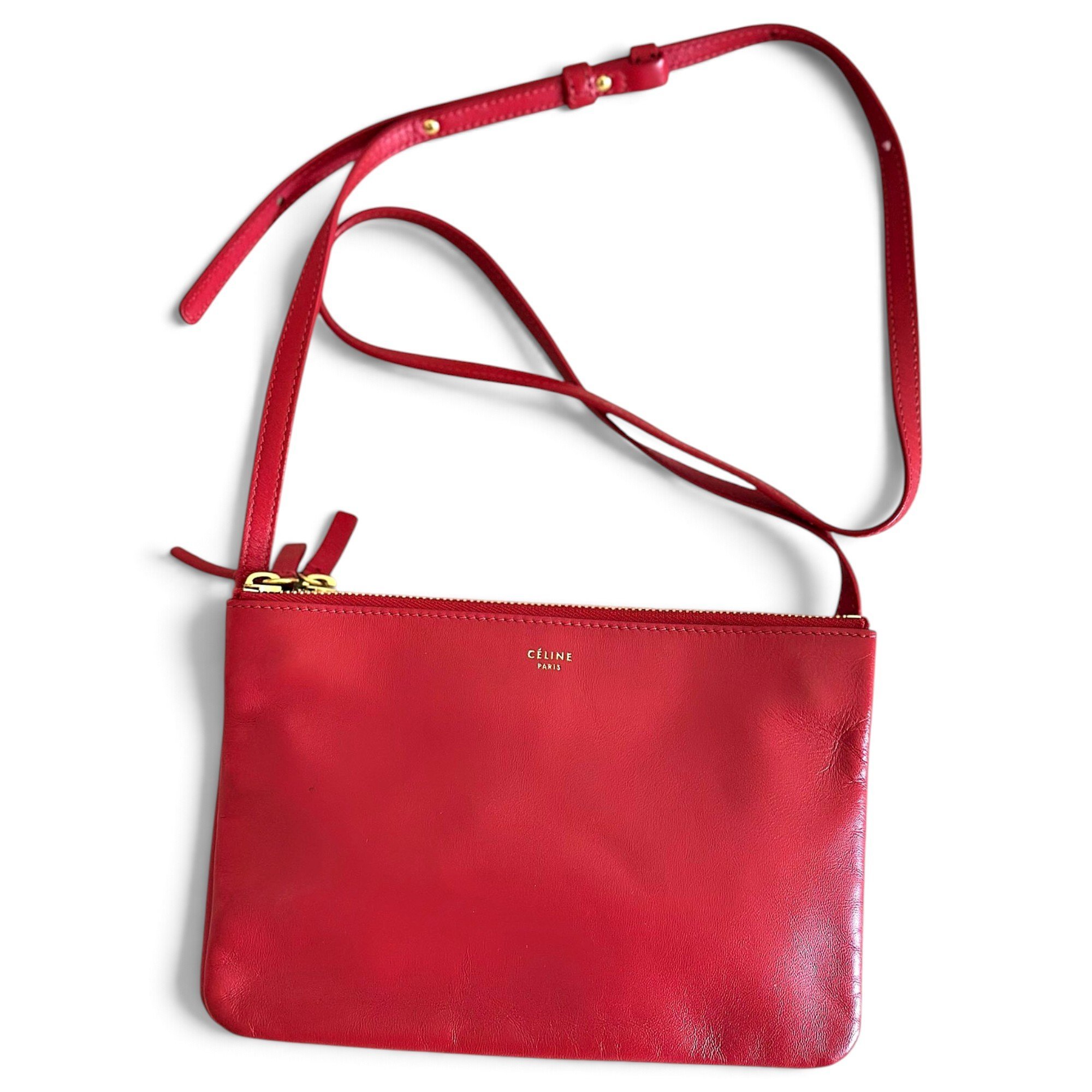 Trio leather crossbody bag
