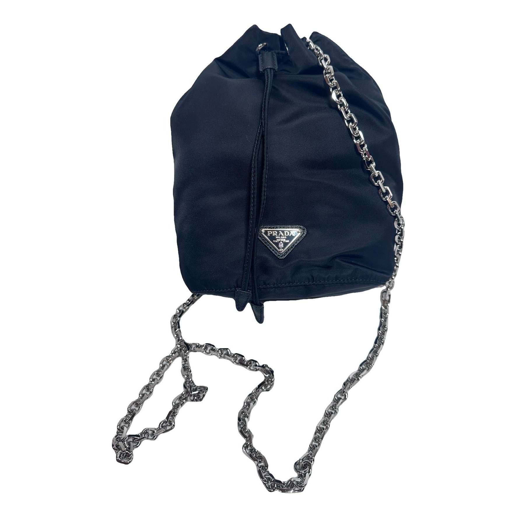 Re-Nylon cloth clutch bag