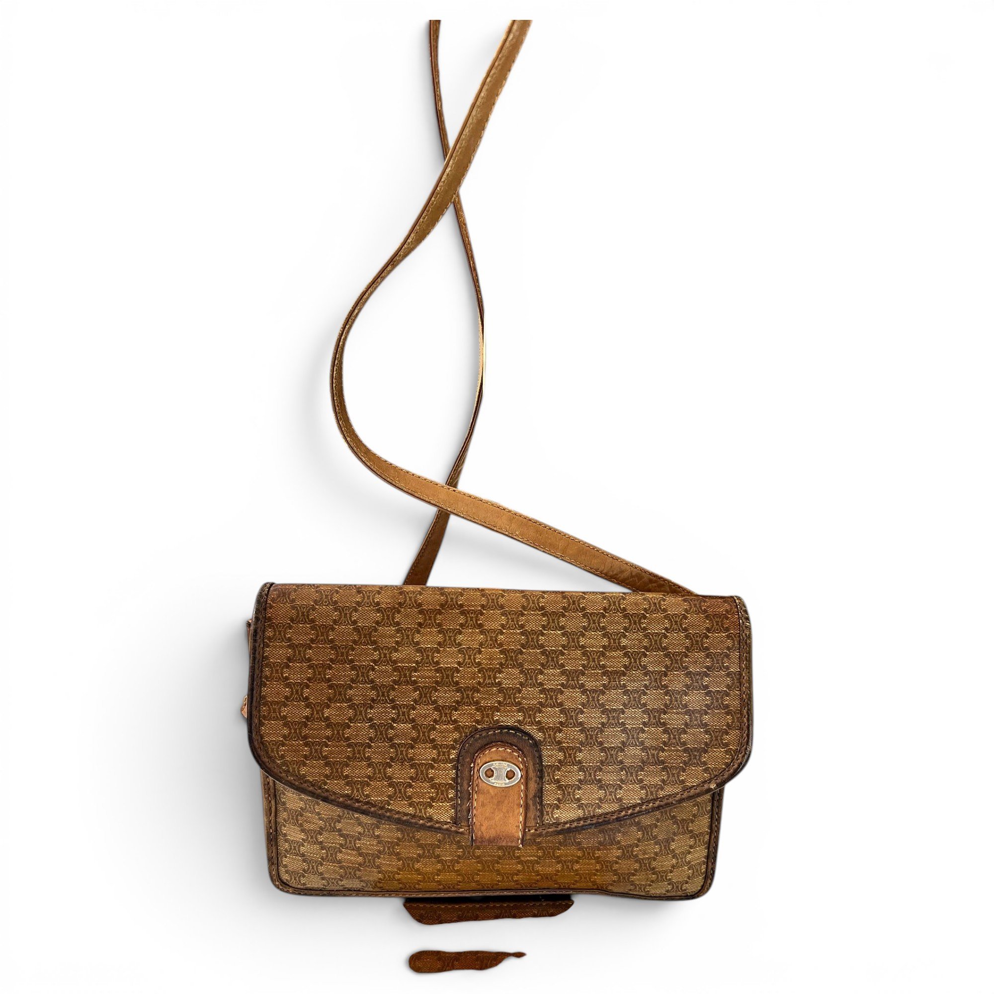 Triomphe leather crossbody bag