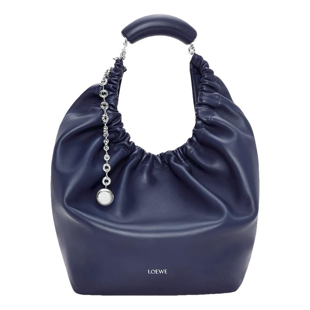Squeeze leather handbag