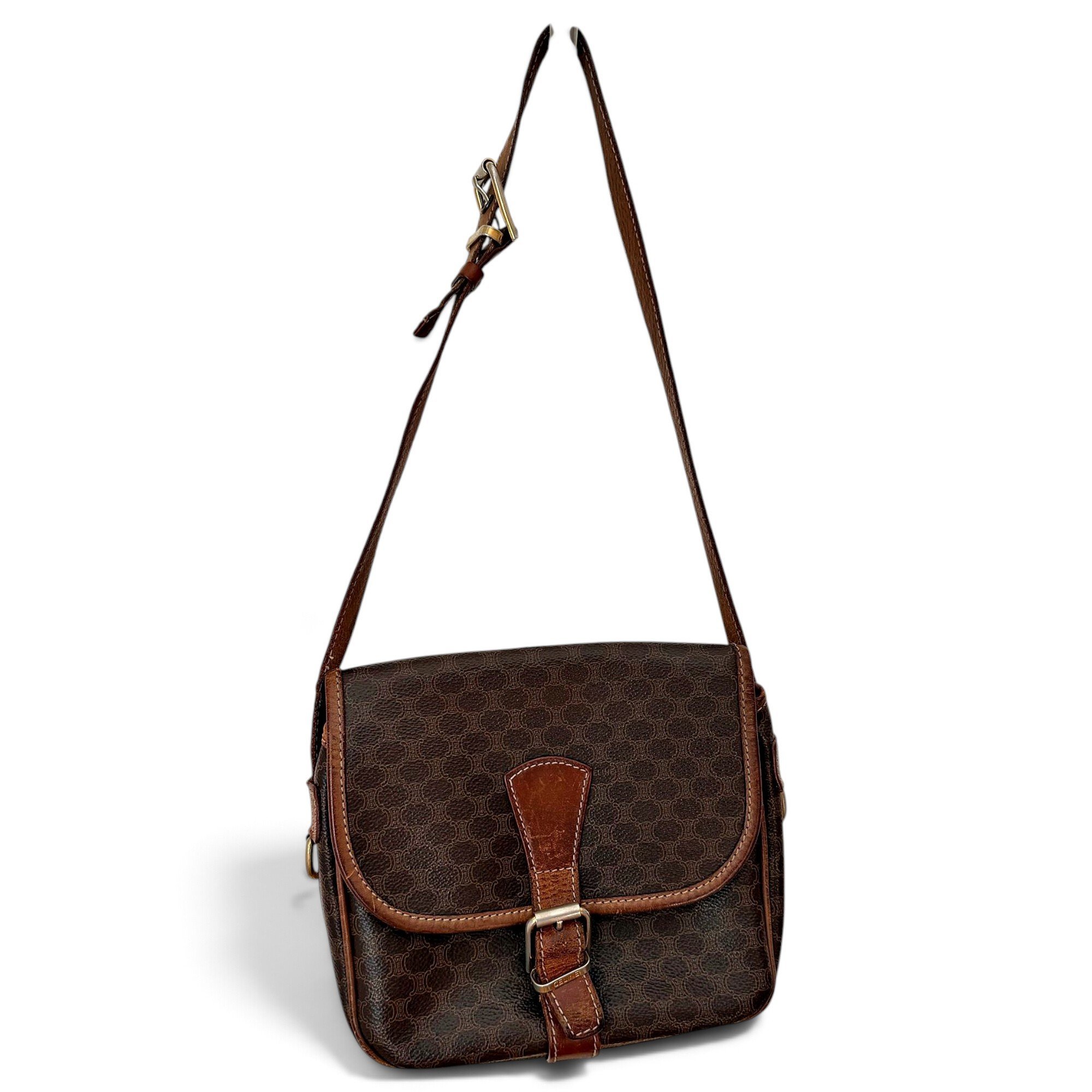 Triomphe leather crossbody bag