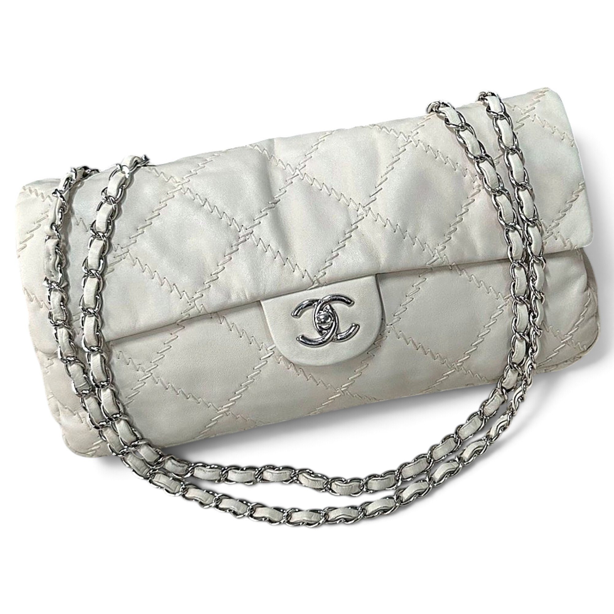 Chanel East West Chocolate Bar leather handbag