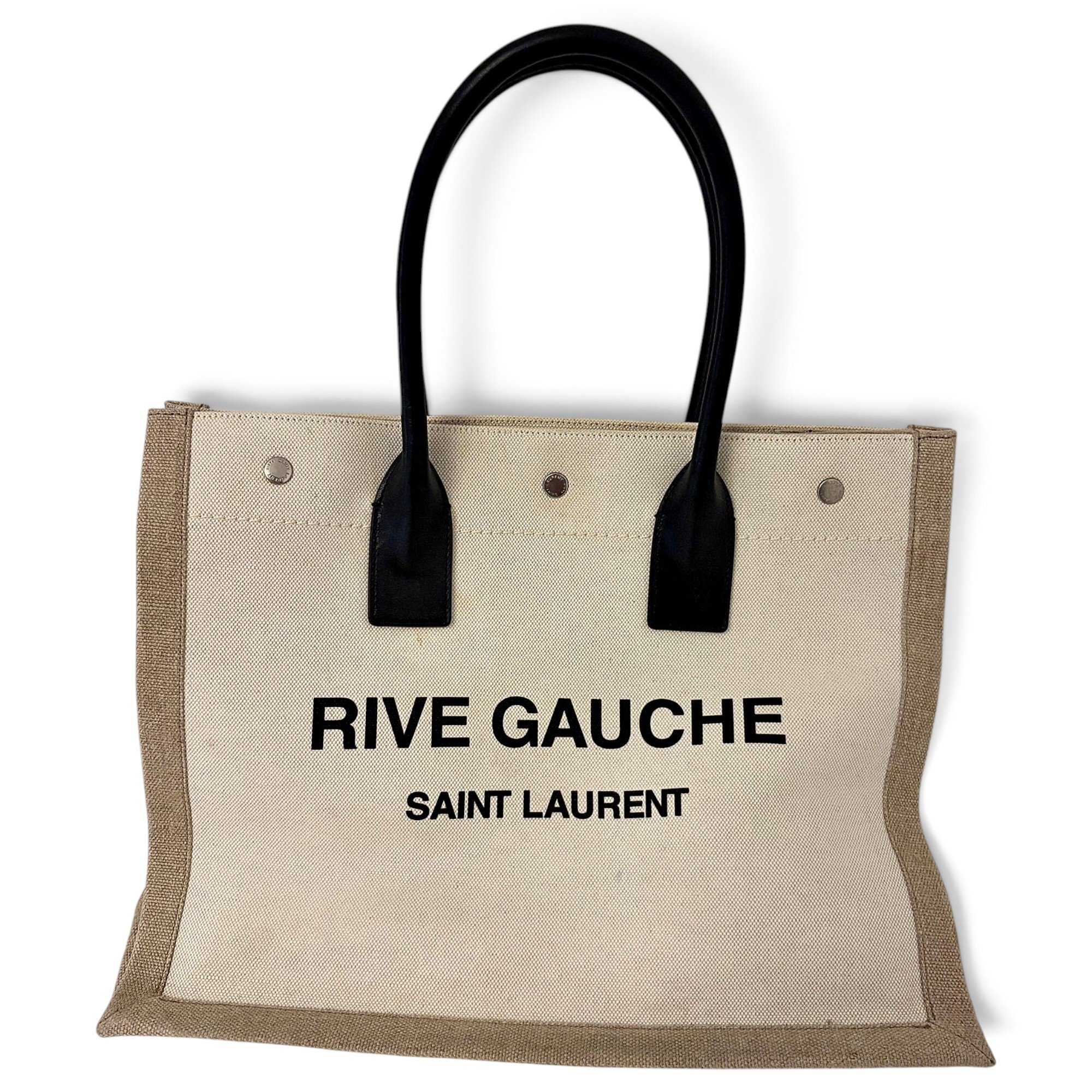Rive Gauche linen handbag