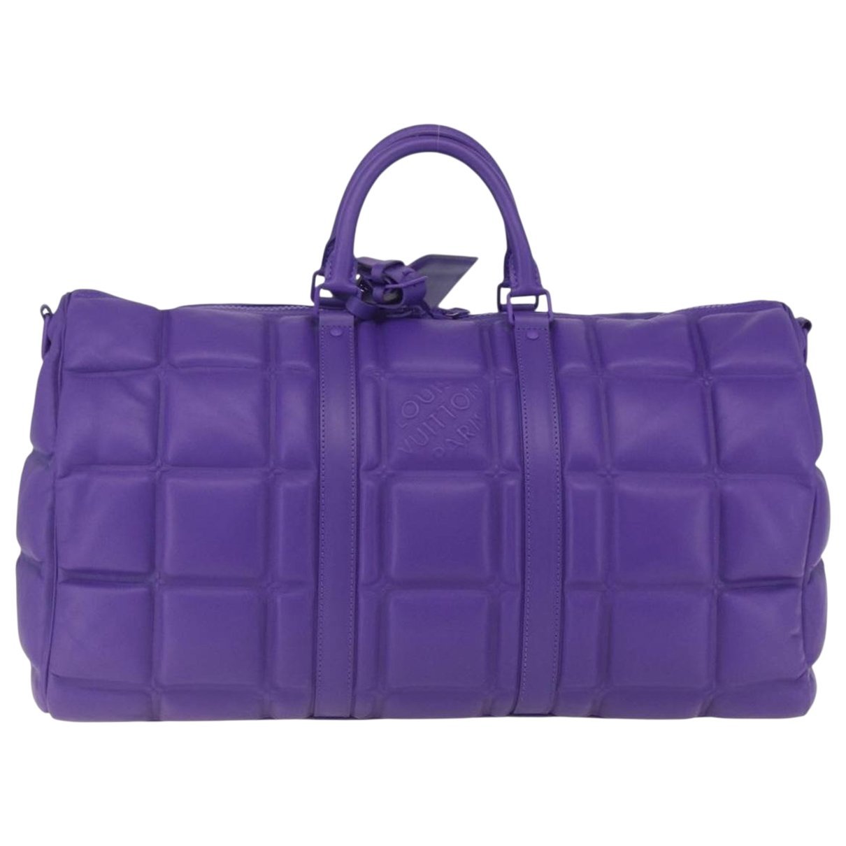 Keepall leather travel bag