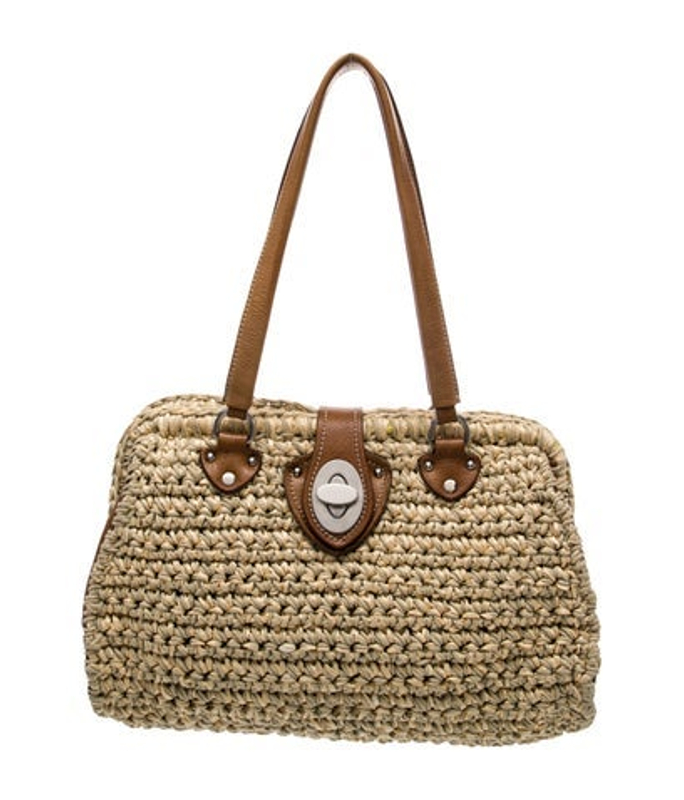 Miu Miu Miu Raffia Hobo Vintage