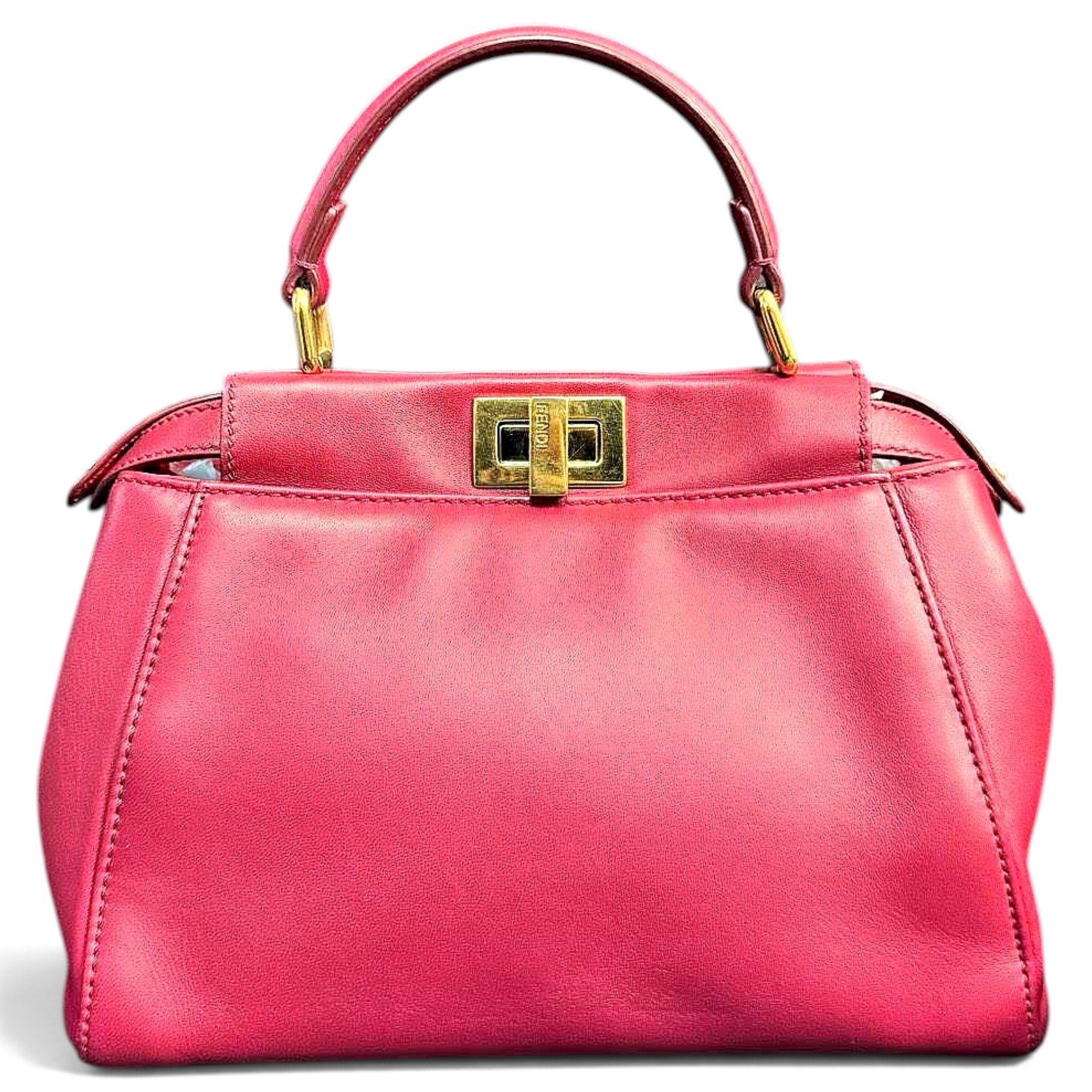 Peekaboo leather handbag