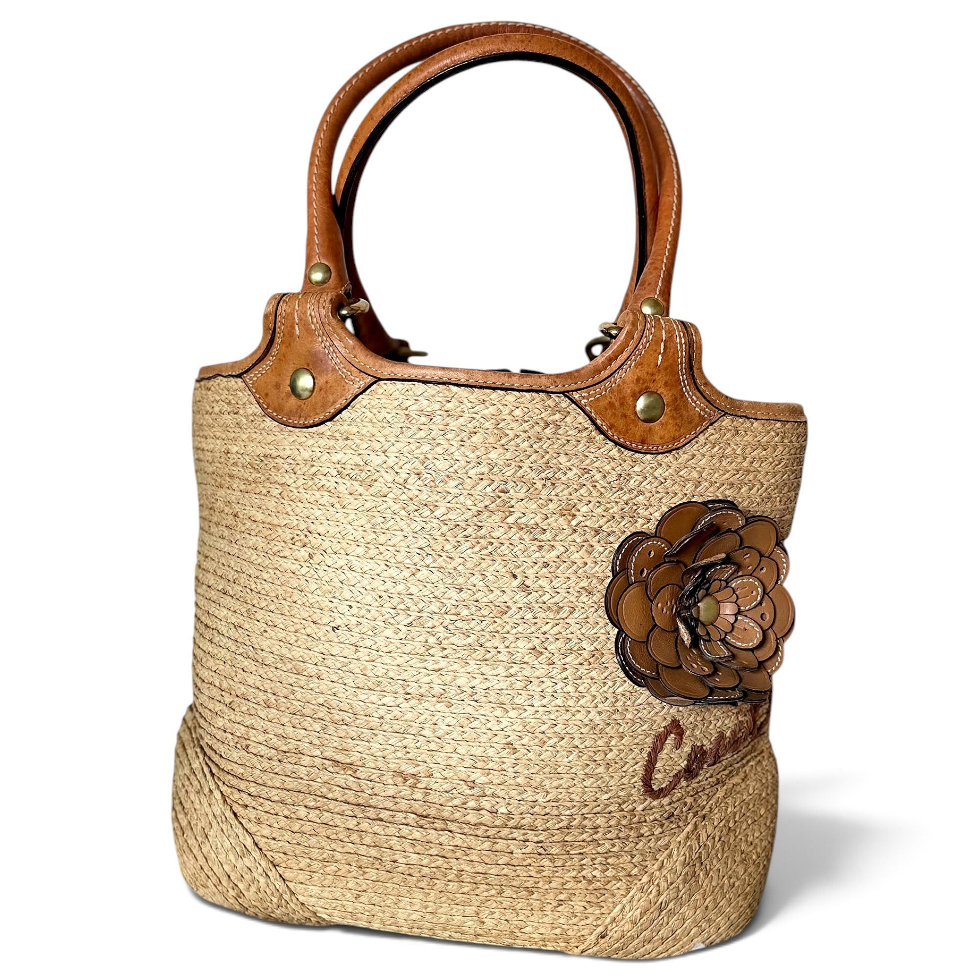 Leather tote