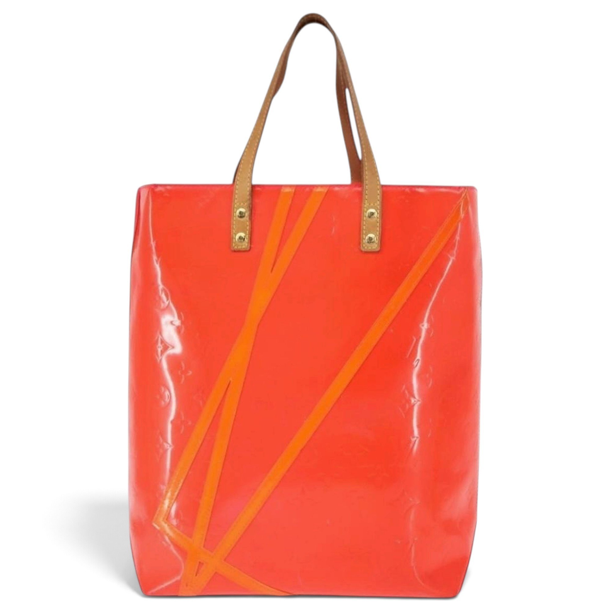 Reade patent leather handbag