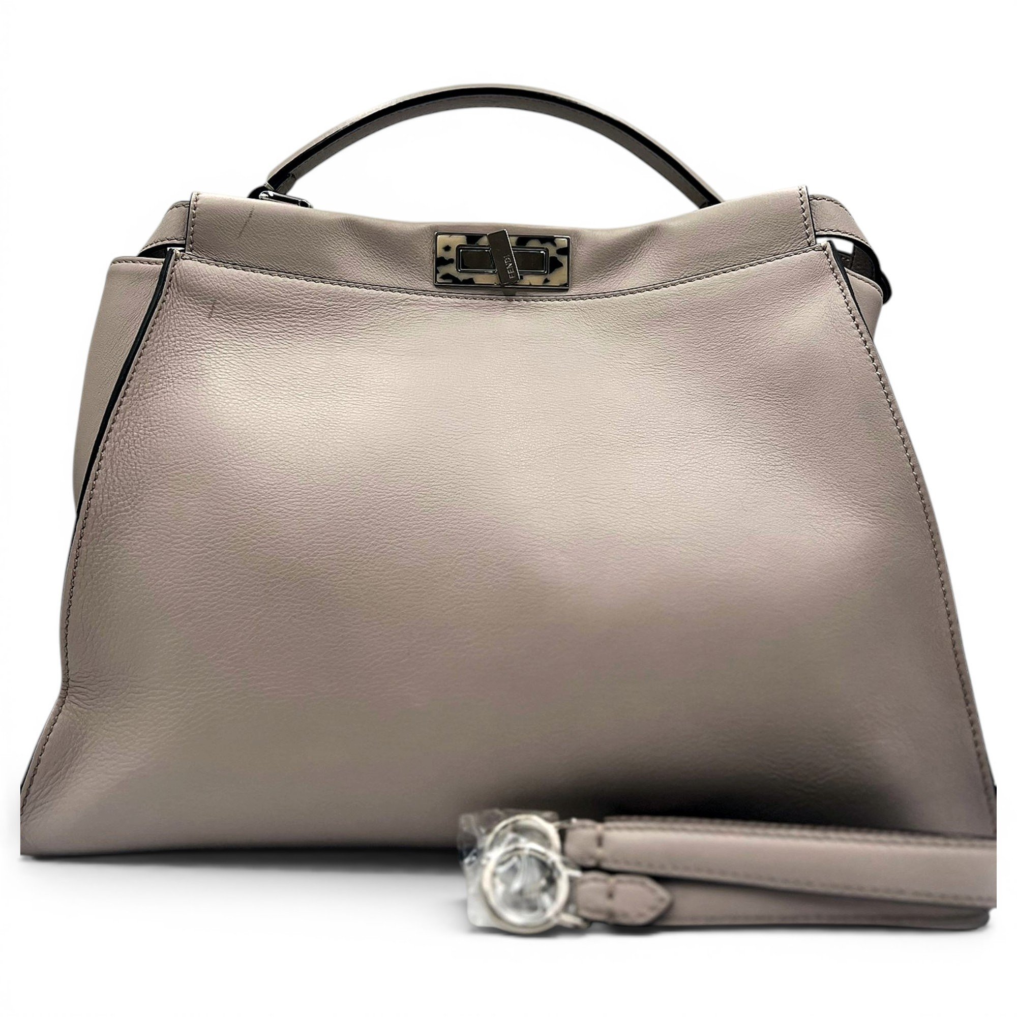 Peekaboo leather handbag