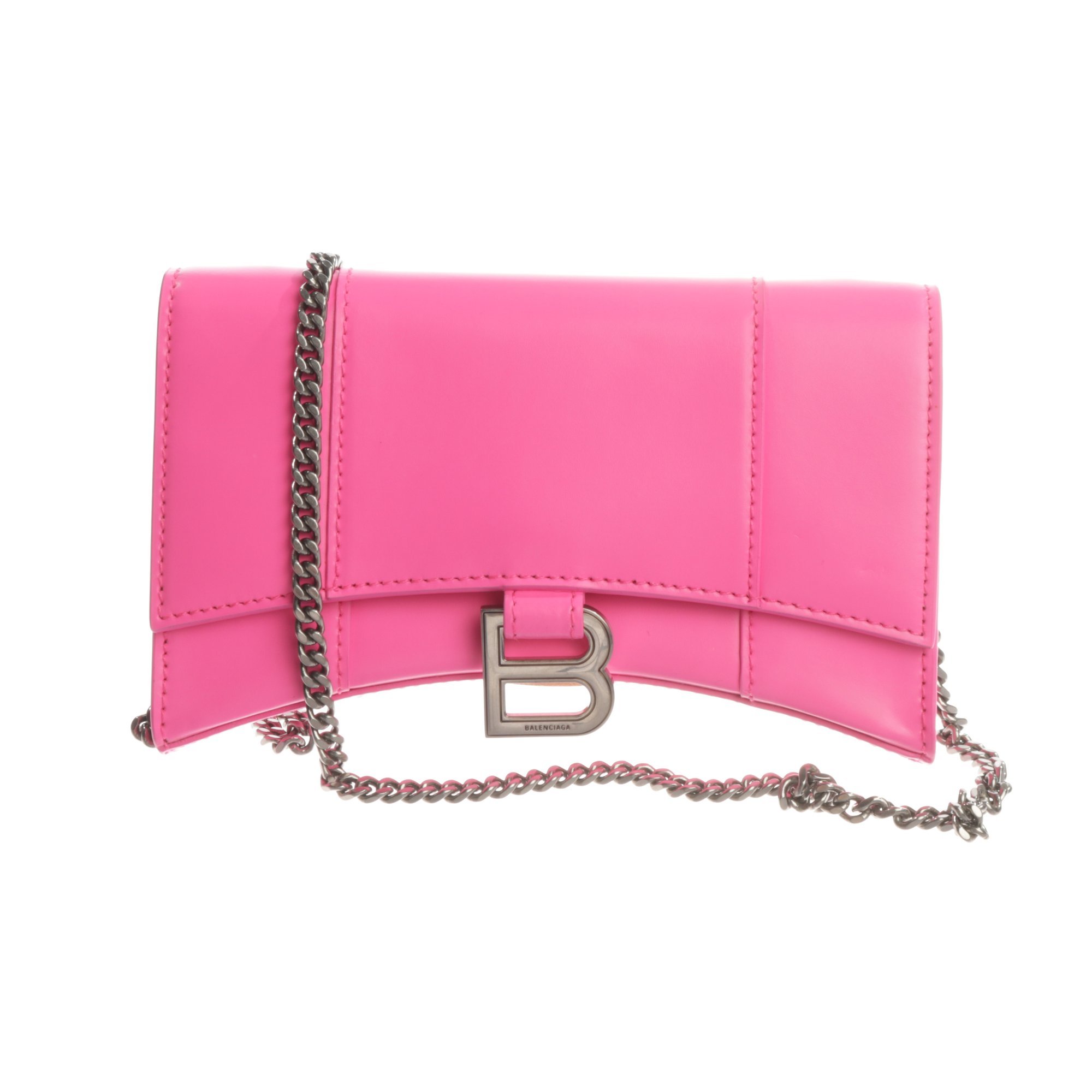 Hourglass leather bag
