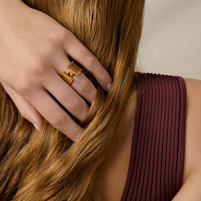 Gold Olympe Ring, Large Model